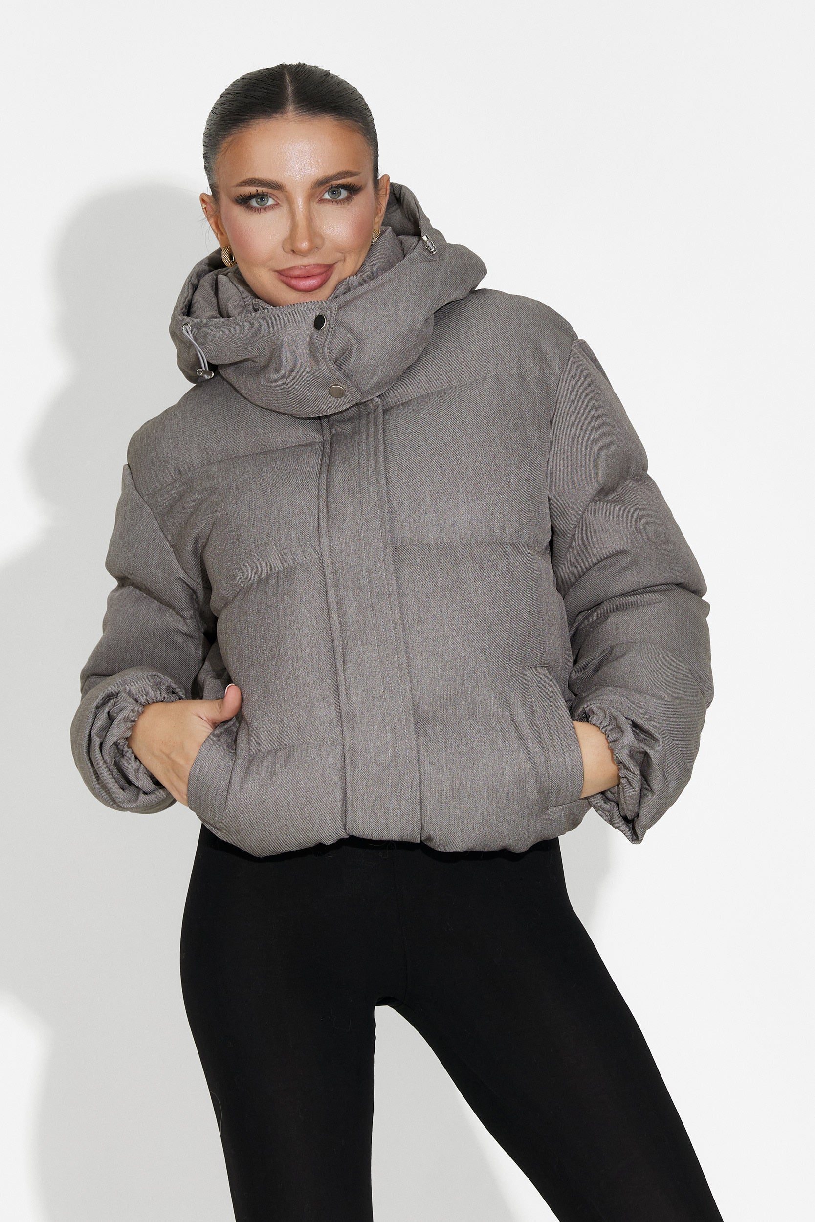 Luisana Bogas Hétköznapi Szürke Női Dzseki