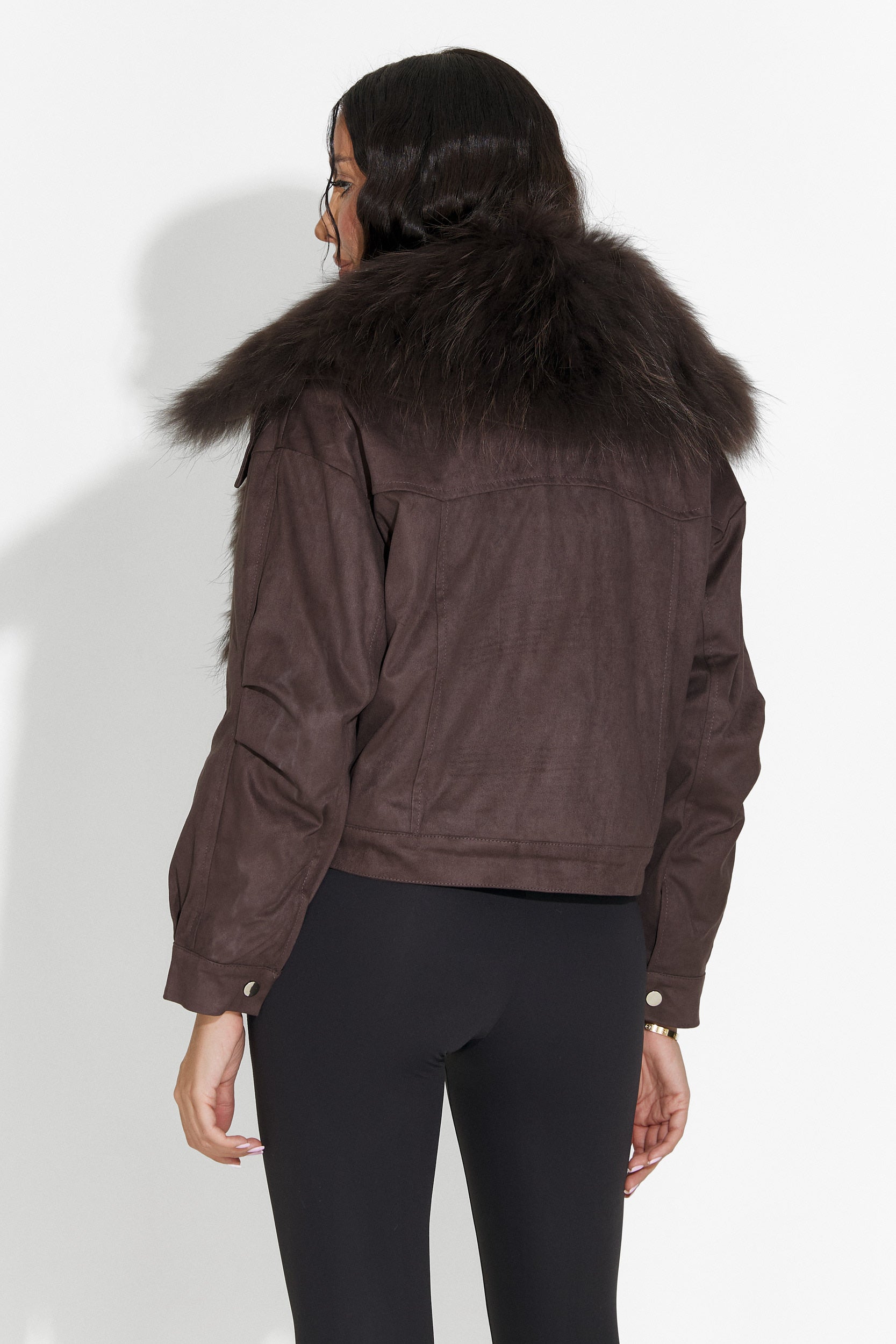 Női alkalmi barna kabát Dresara Bogas