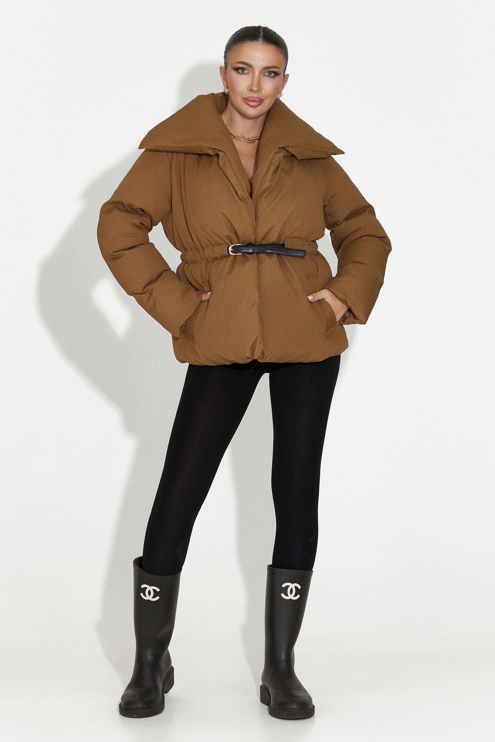 Eonica Bogas hétköznapi barna női dzseki