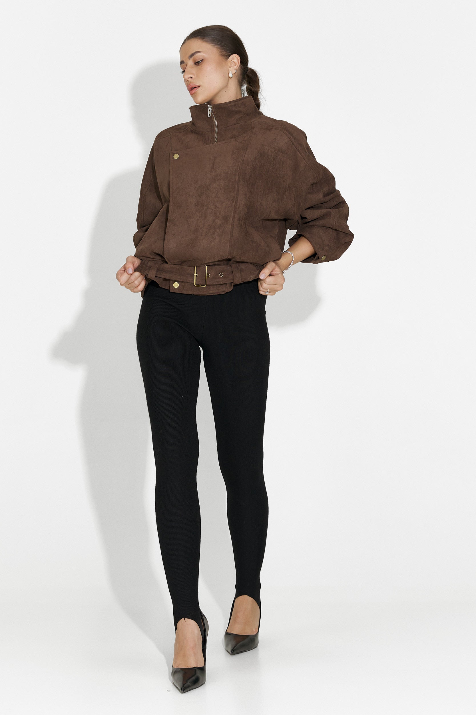 Ismoria Bogas Hétköznapi Barna Női Dzseki