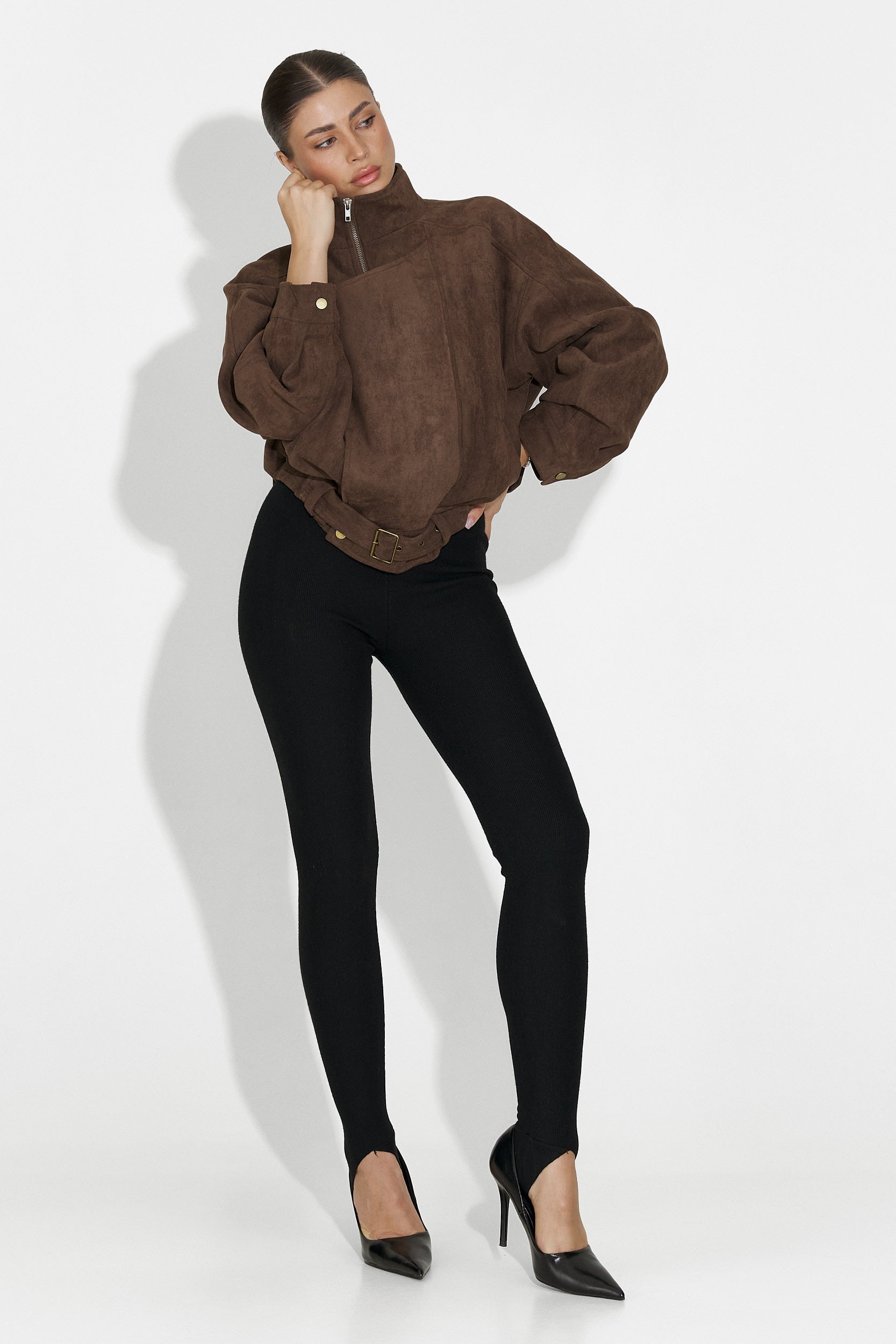 Ismoria Bogas Hétköznapi Barna Női Dzseki