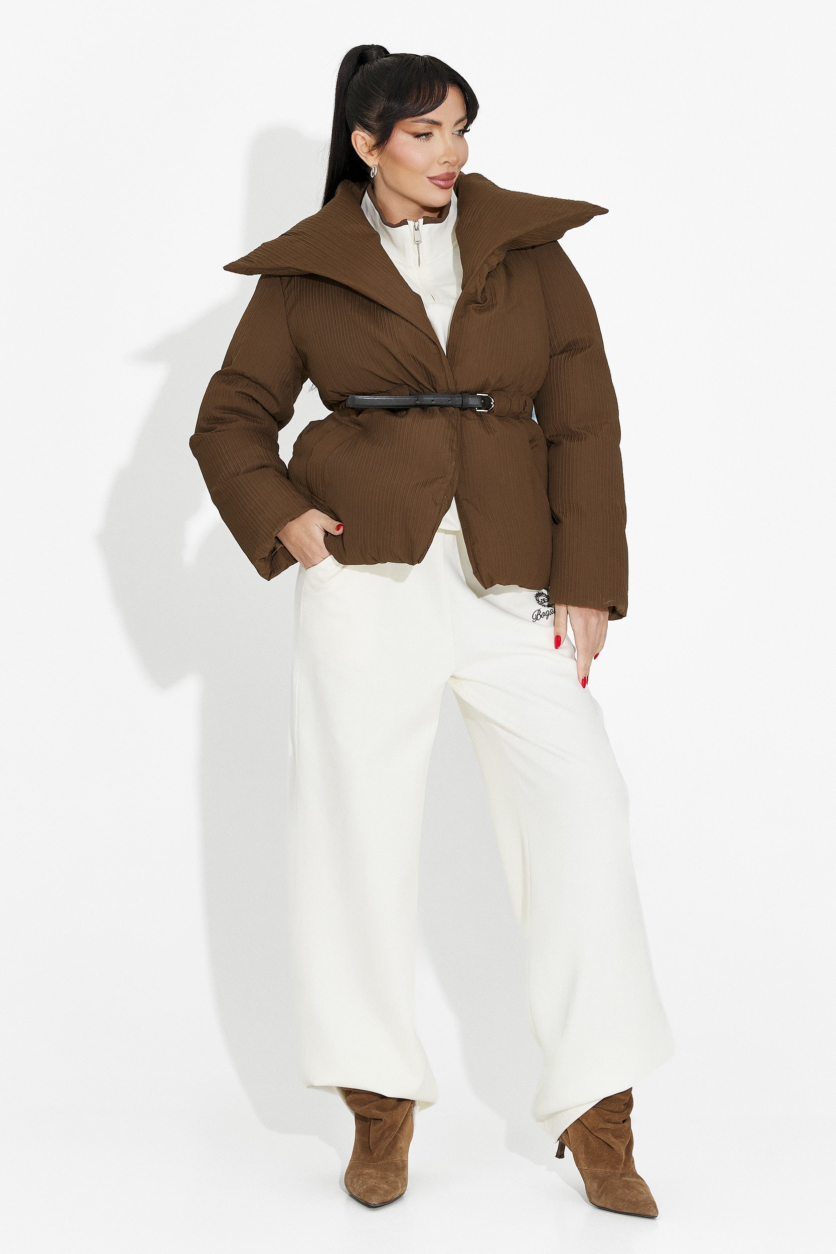 Női barna casual dzseki Kenyra Bogas