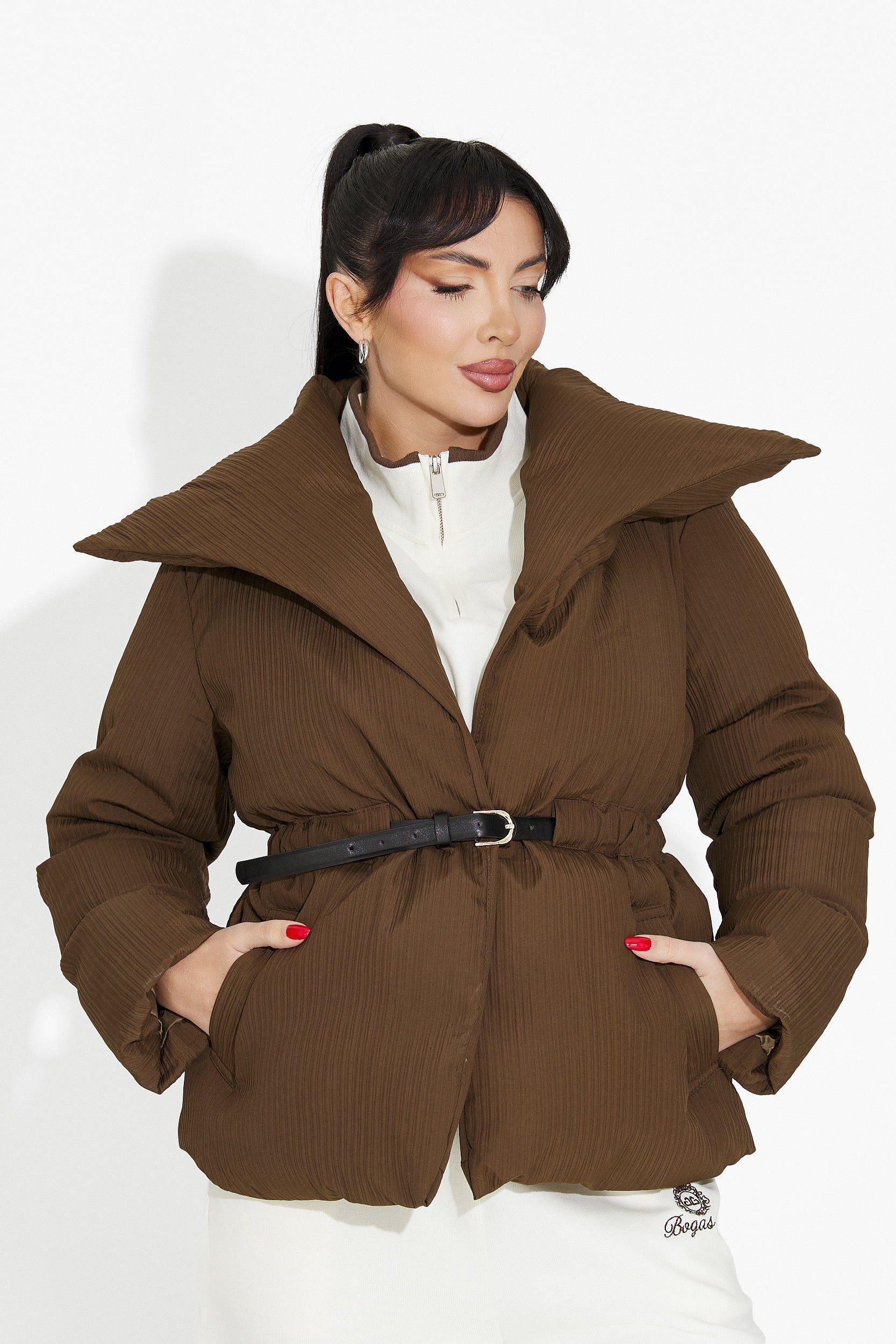 Női barna casual dzseki Kenyra Bogas