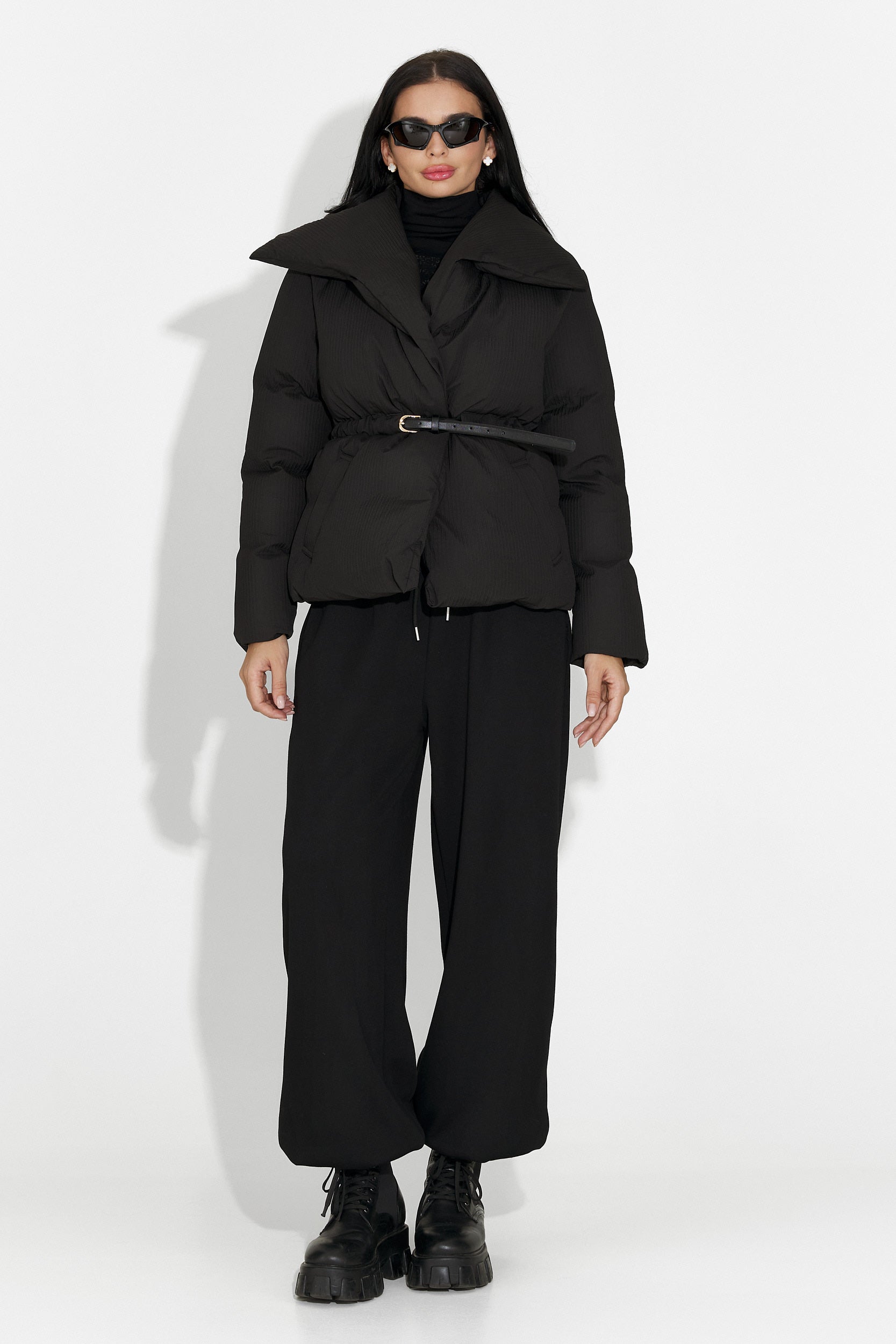 Eonica Bogas alkalmi fekete női dzseki