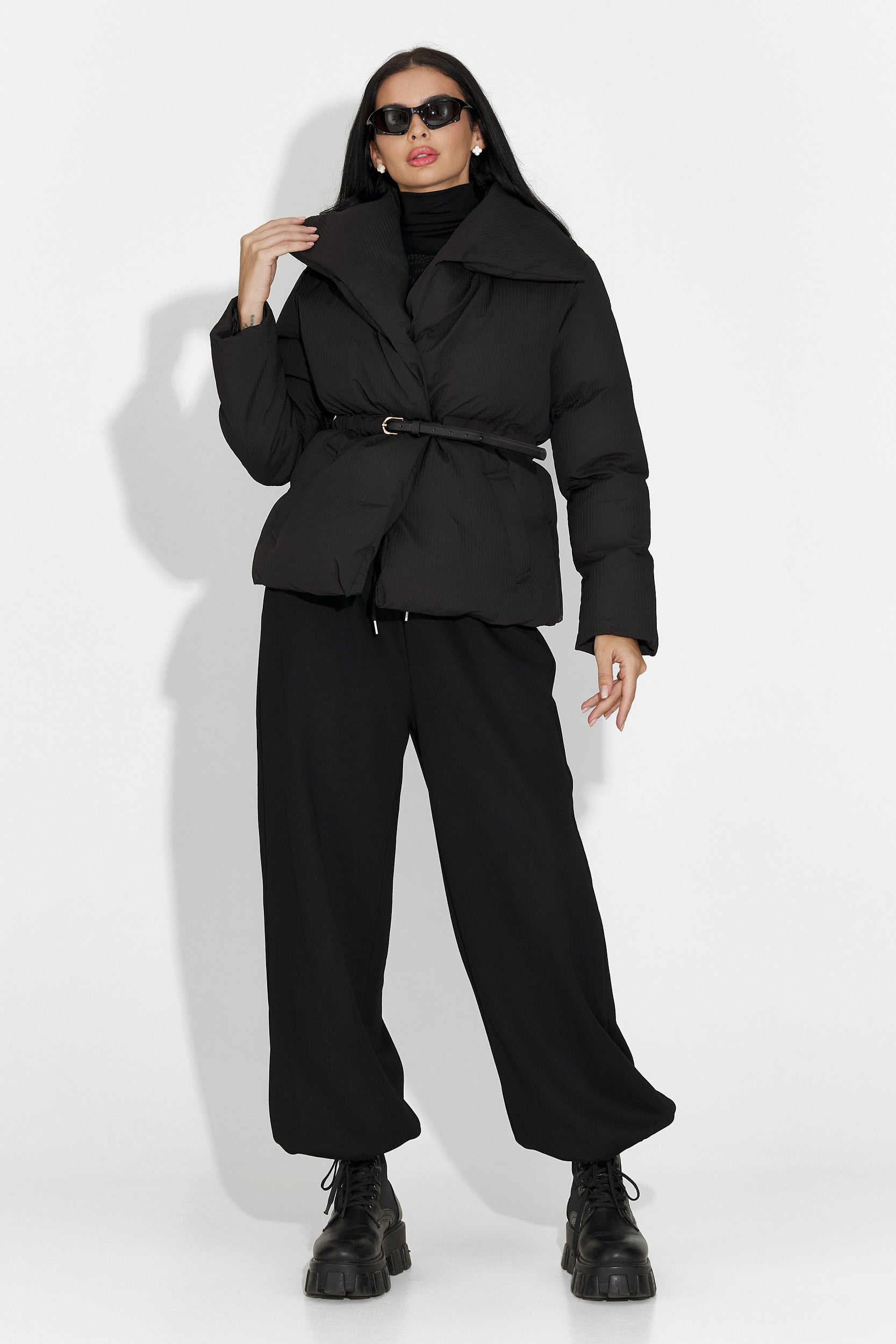 Eonica Bogas alkalmi fekete női dzseki