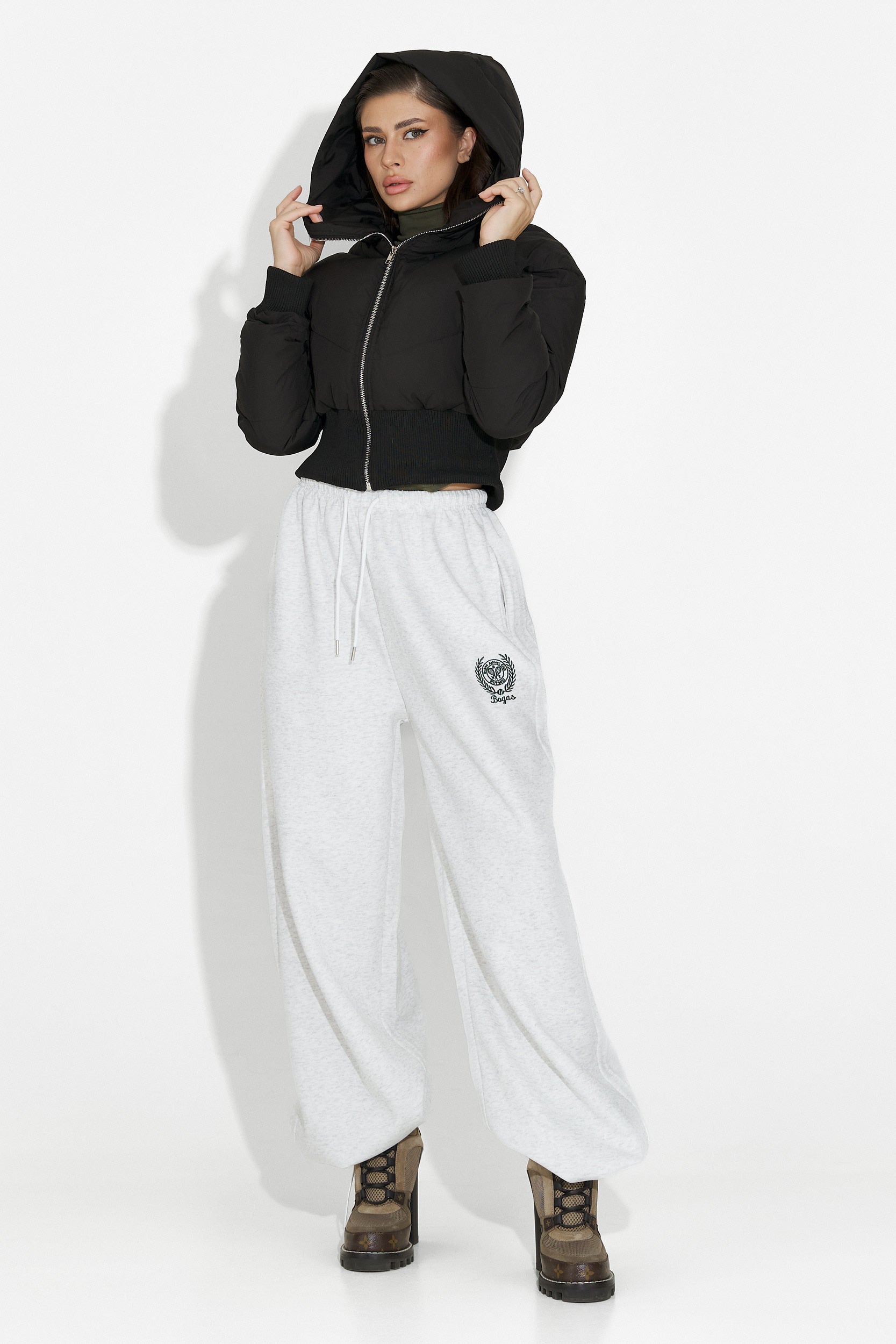 Lumaya Bogas Hétköznapi Fekete Női Dzseki