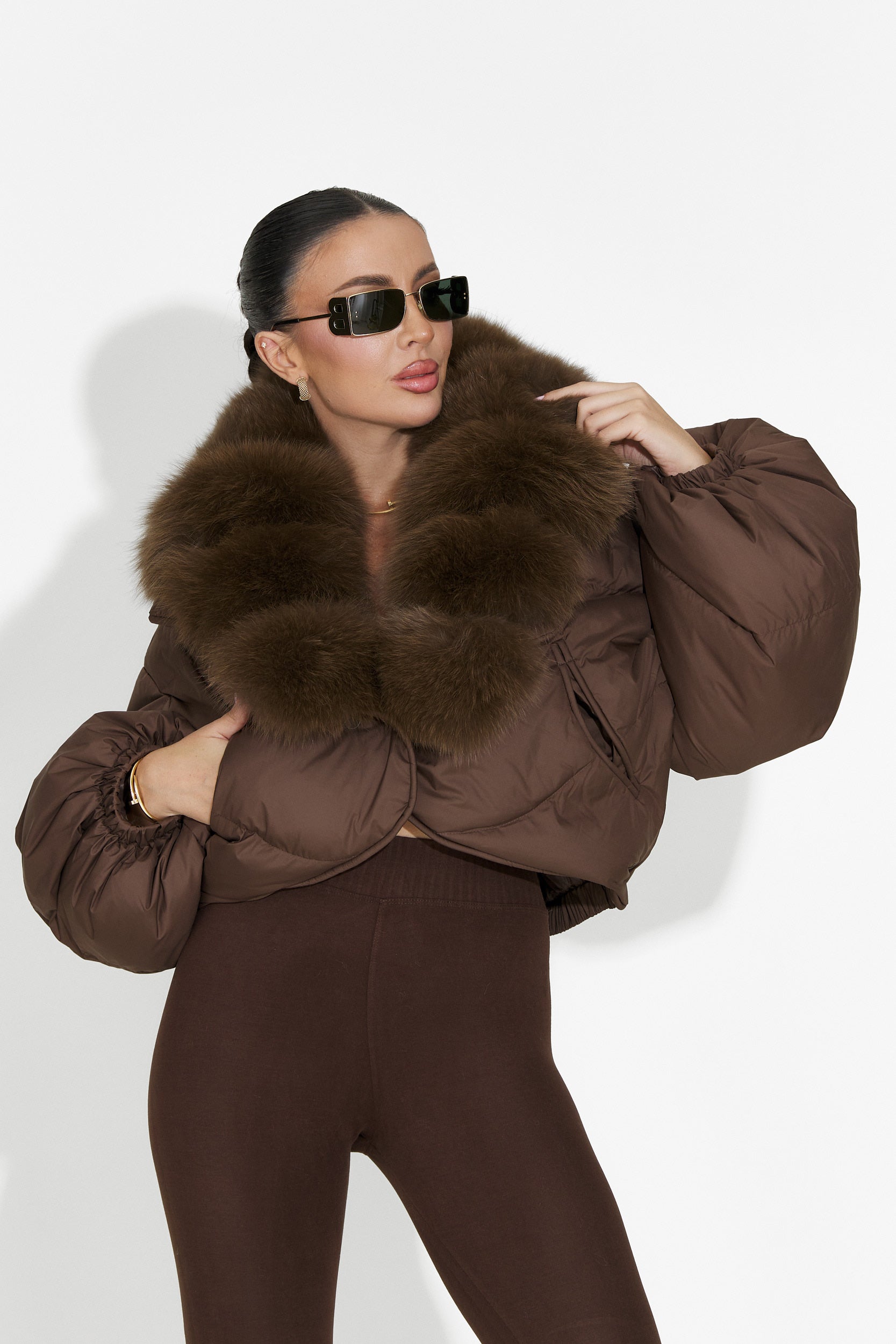 Selvoria Bogas Barna Női Dzseki