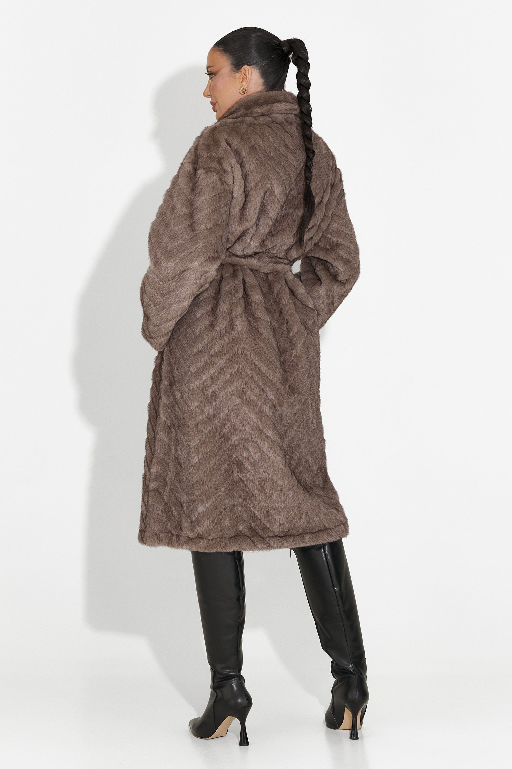 Lunaris Bogas Szürke Szőrmekabát