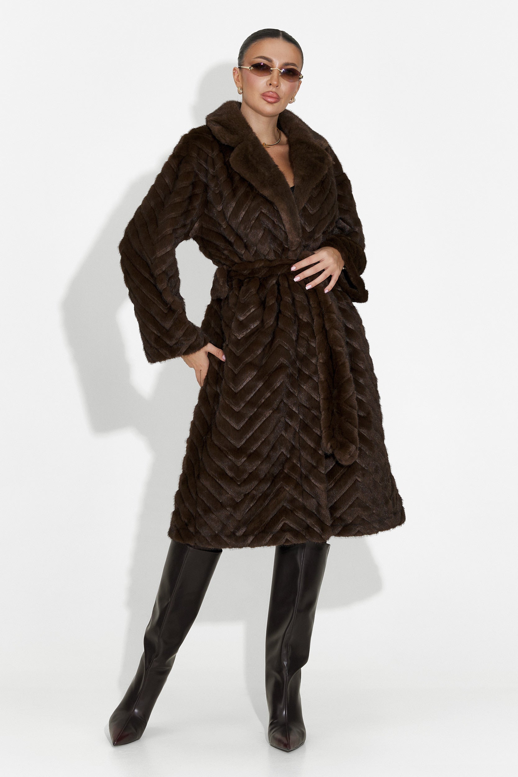 Lunaris Bogas Barna Szőrmegkabát