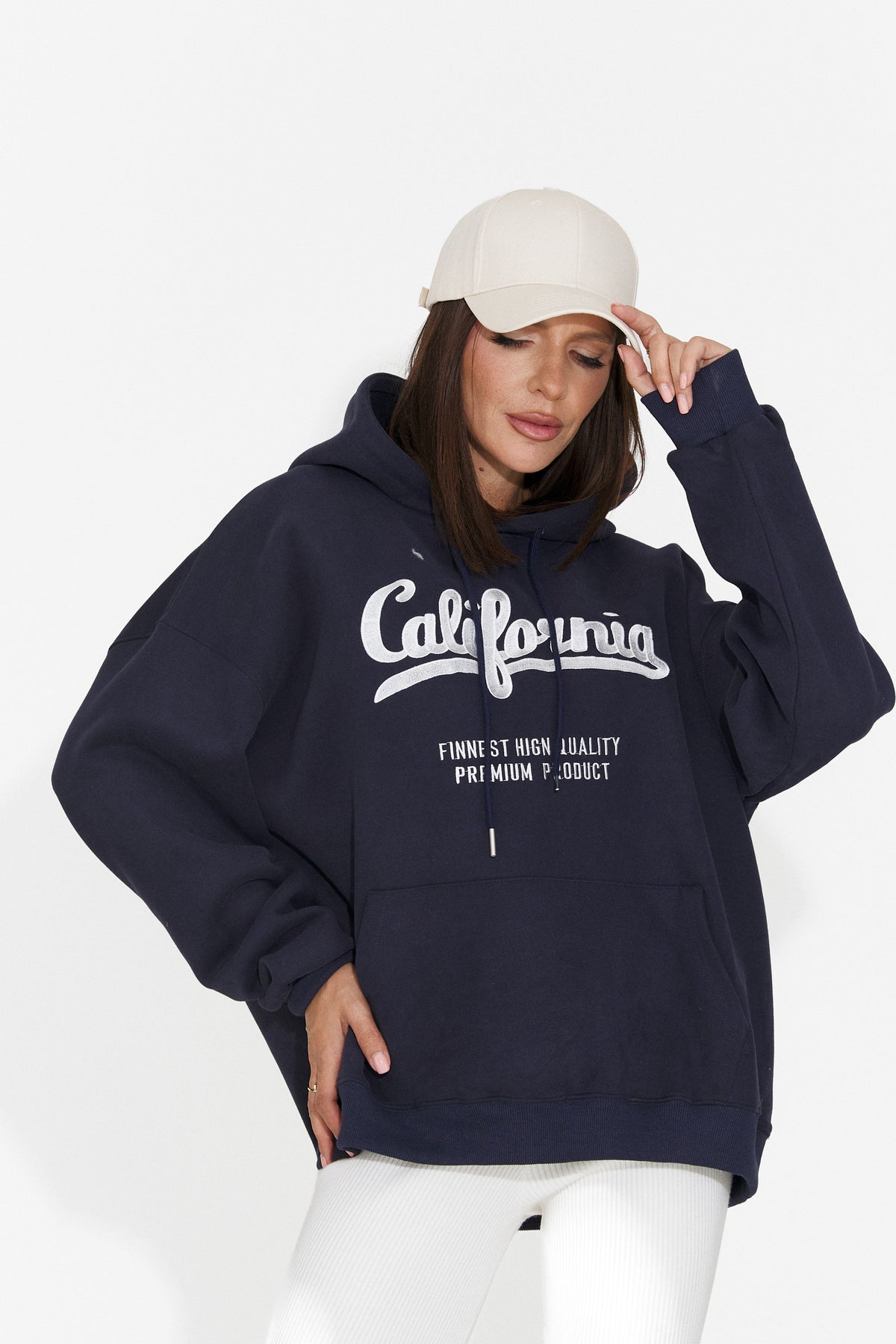 Hanorac casual bleumarin Velzeisa Bogas