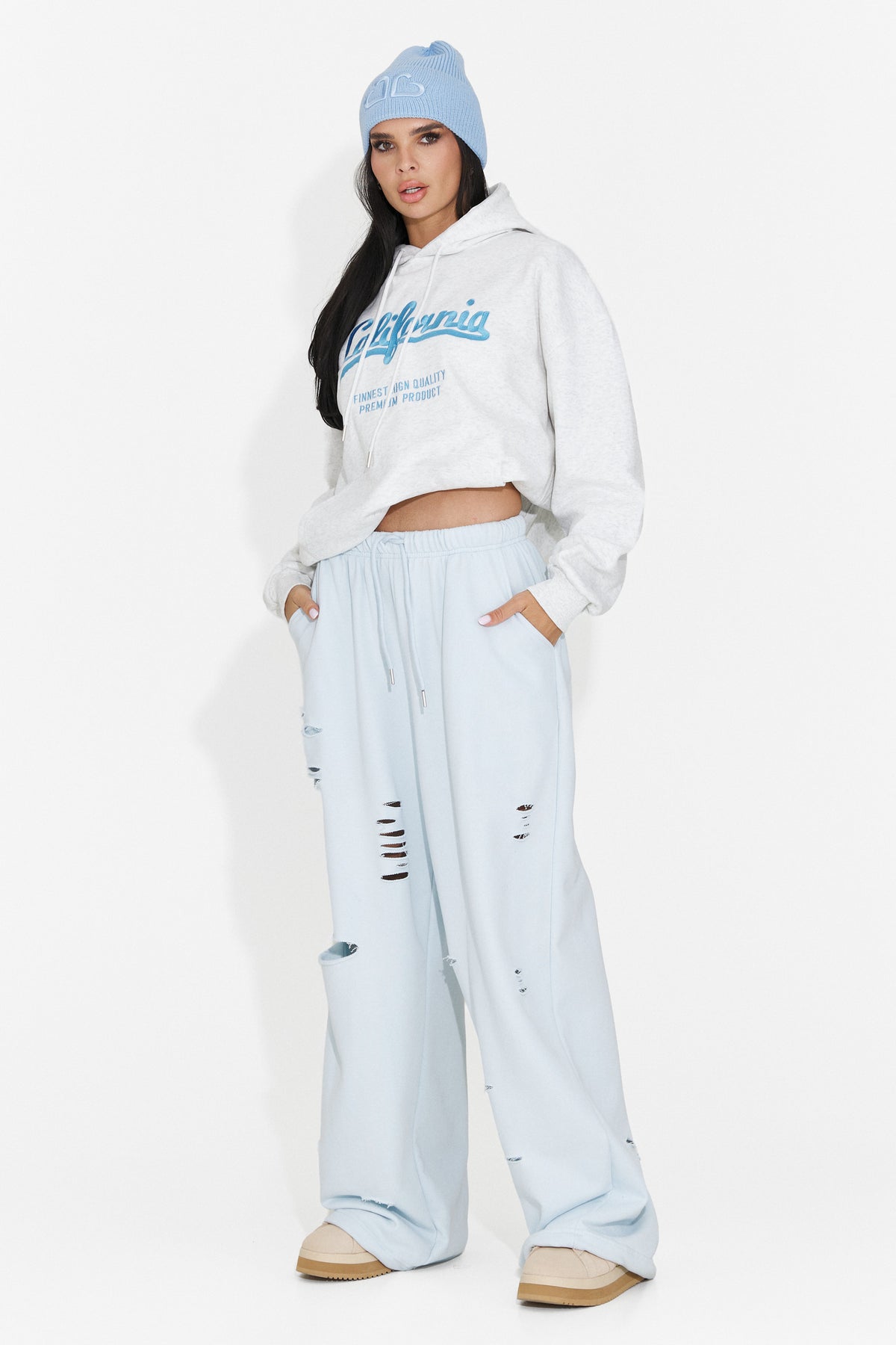 Hanorac casual gri Velzeisa Bogas