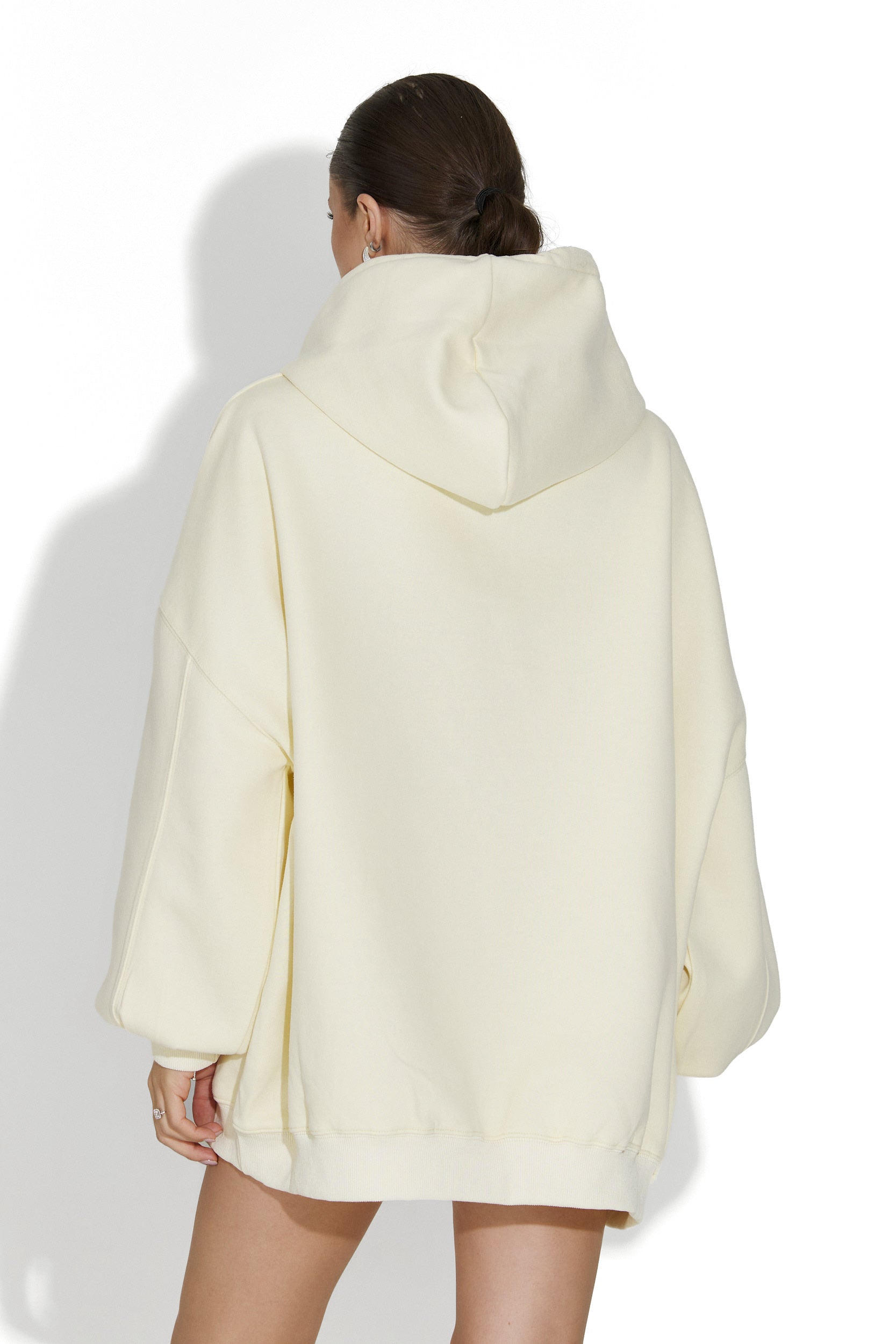 Noblesa Bogas Casual Sárga Női Kapucnis Pulóver