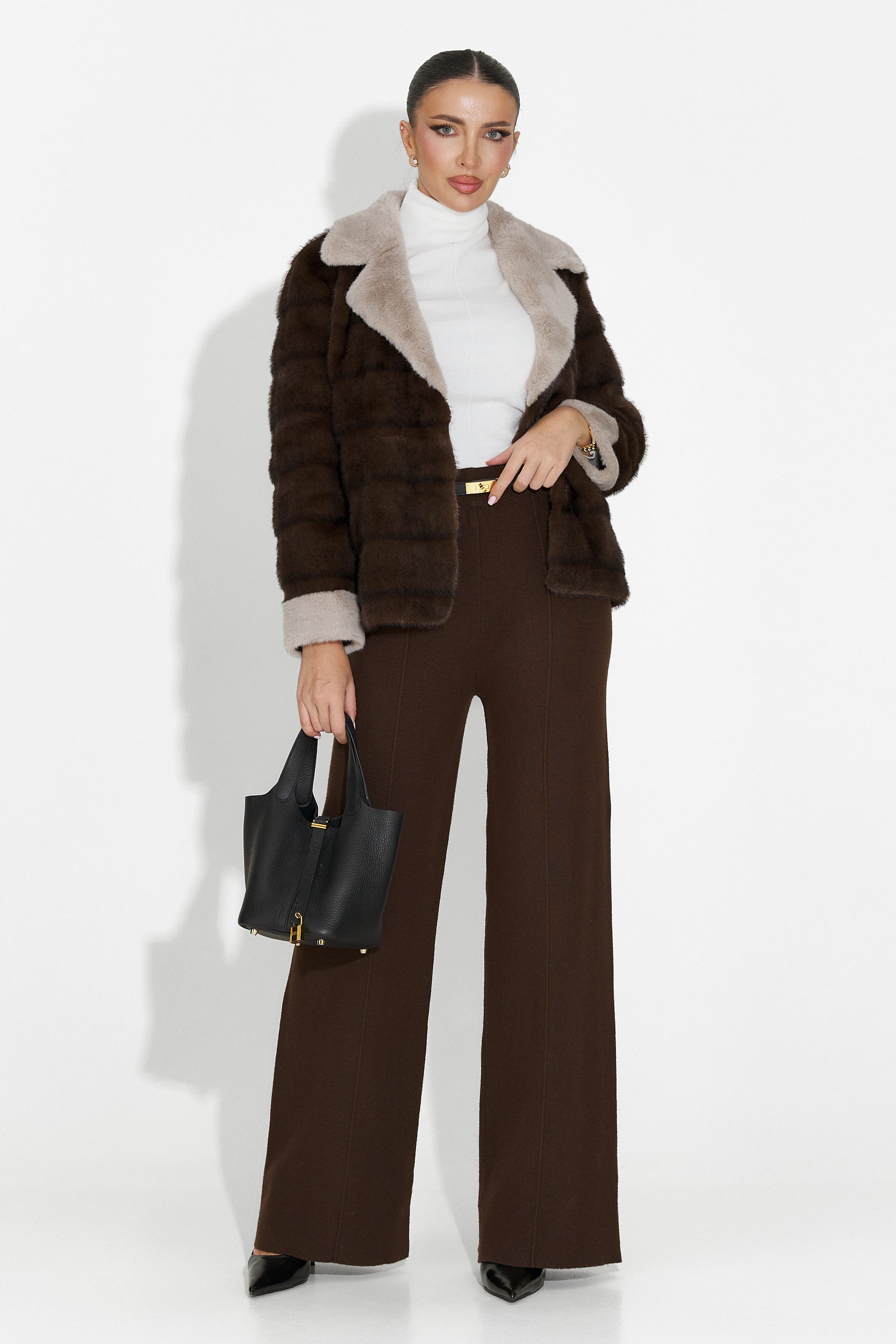 Laza fehér hölgy pulóver Invera Bogas