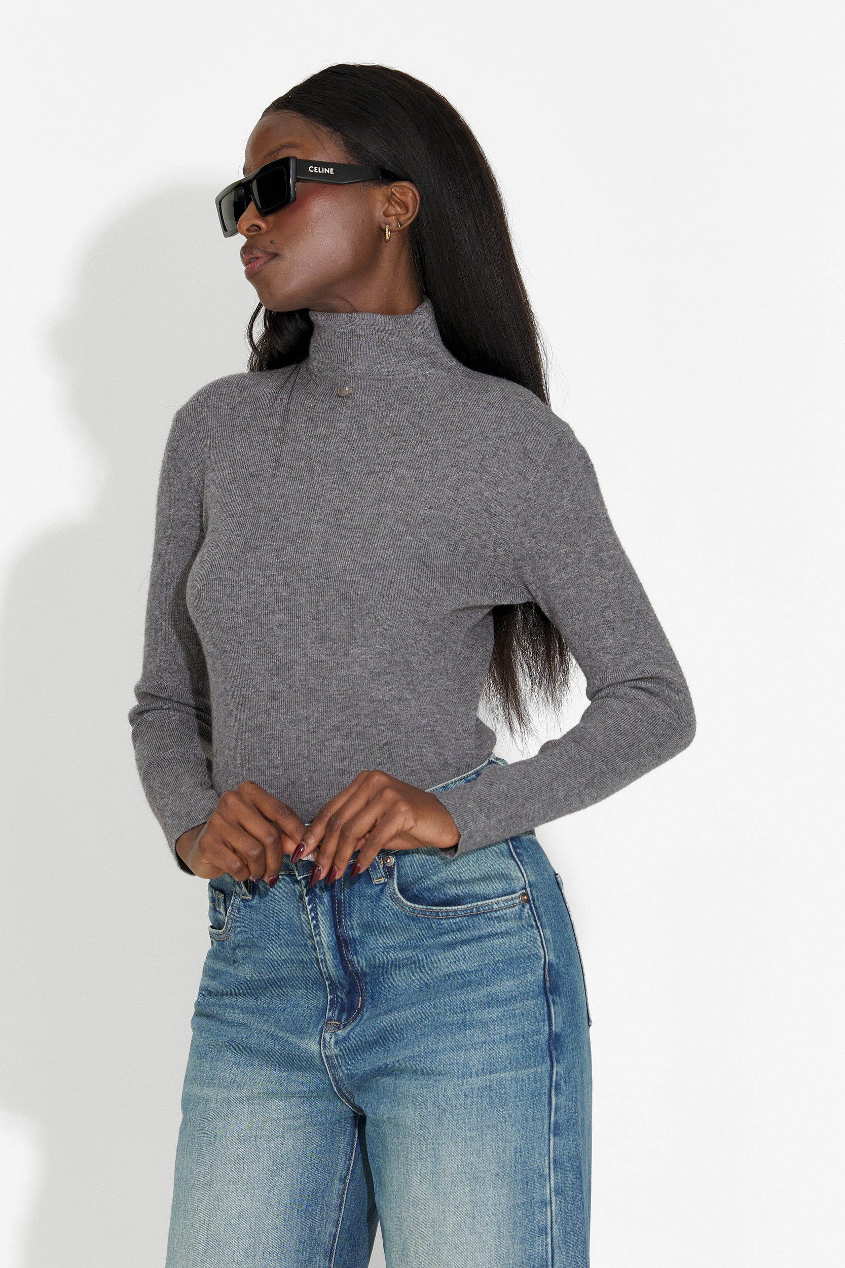 Invera Bogas Casual Szürke Női Pulóver