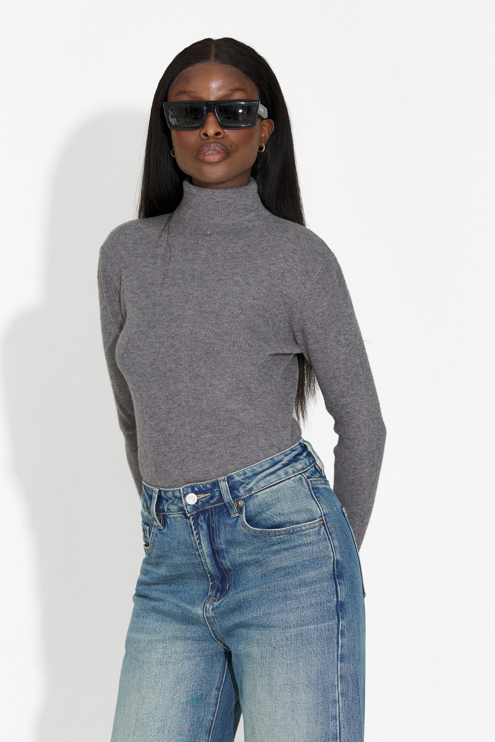 Invera Bogas Casual Szürke Női Pulóver