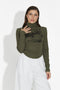 Fenalya Bogas Hétköznapi Khaki Női Pulóver