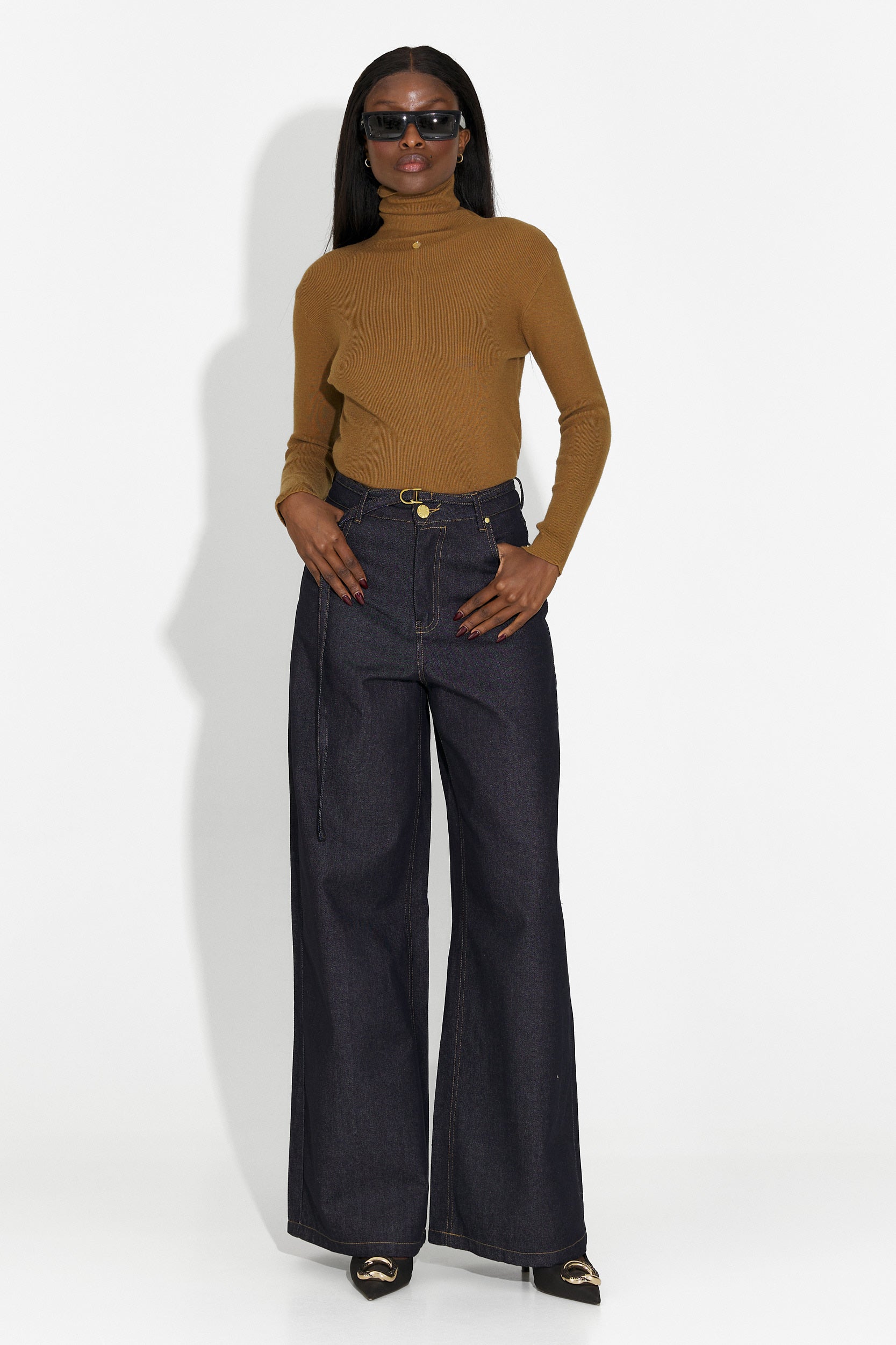 Laza barna hölgy pulóver Invera Bogas