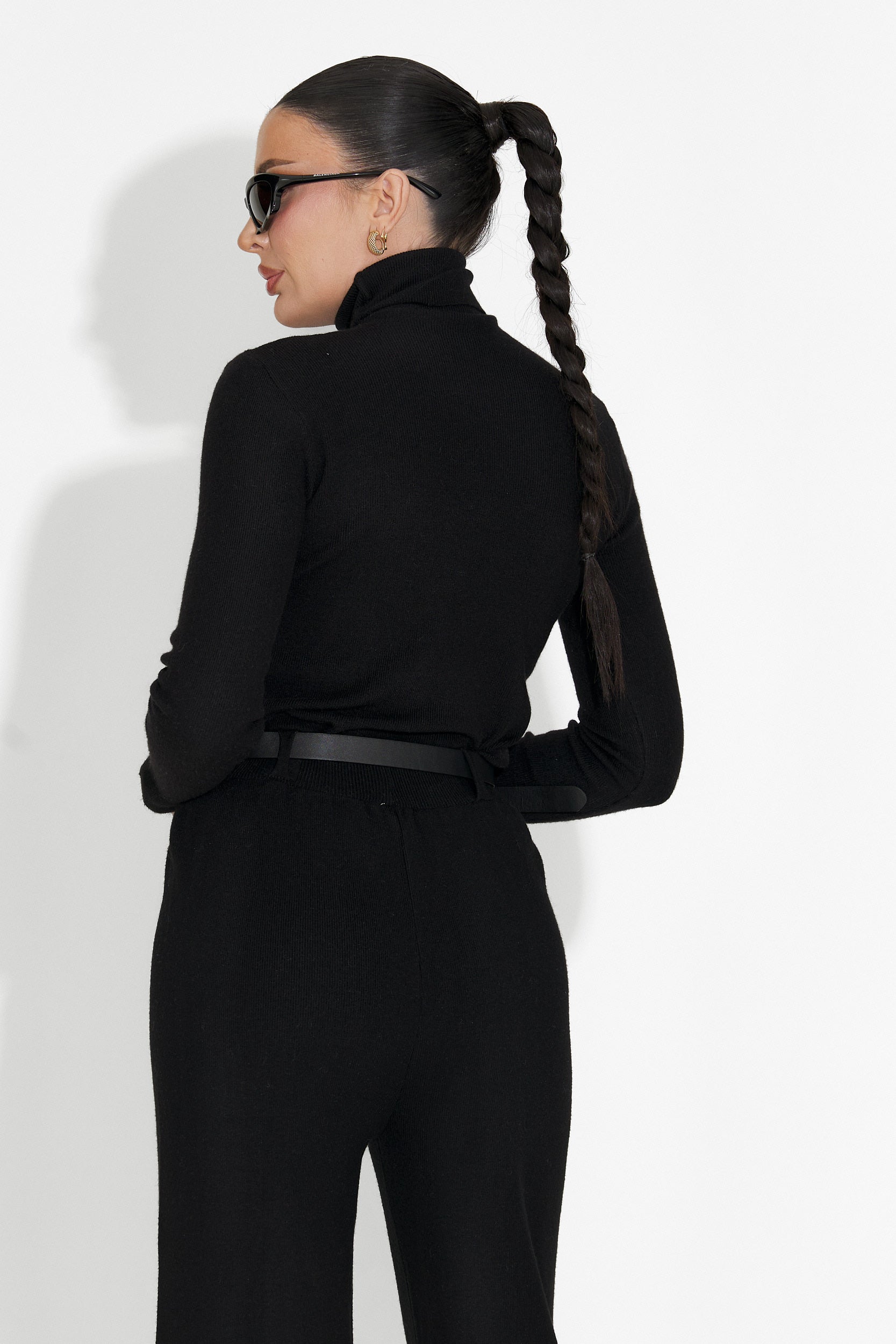 Invera Bogas Fekete Hétköznapi Női Pulóver