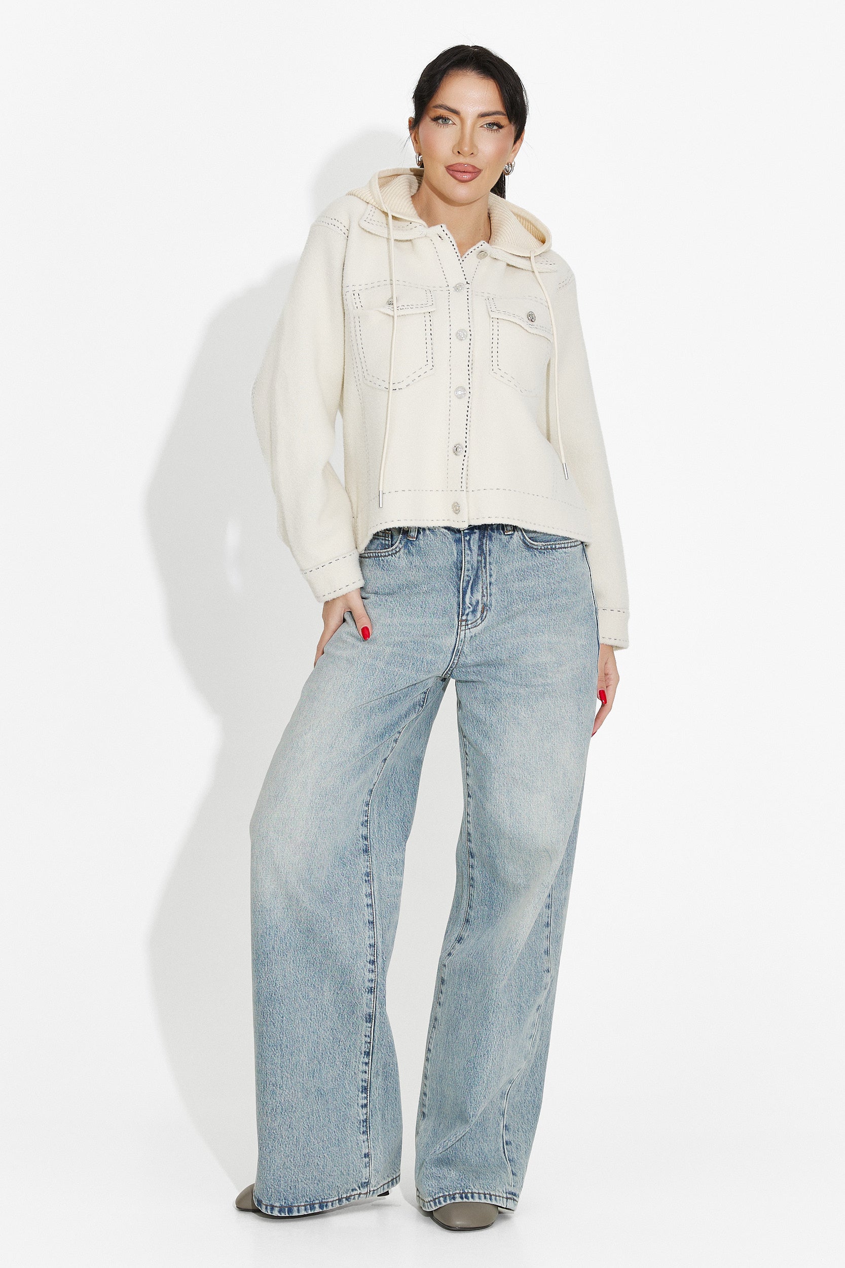 Női alkalmi bézs dzseki Mirtha Bogas