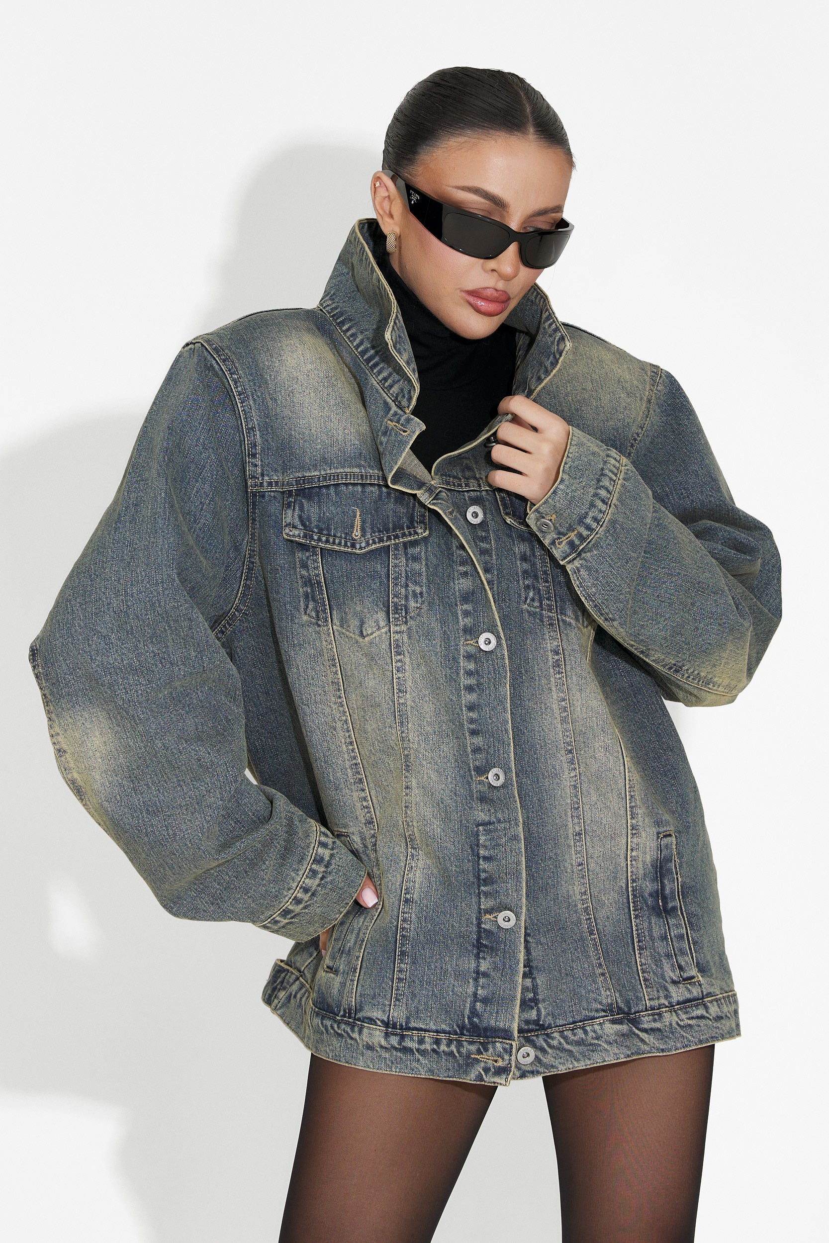 Hazelia Bogas Kék Női Hétköznapi Dzseki