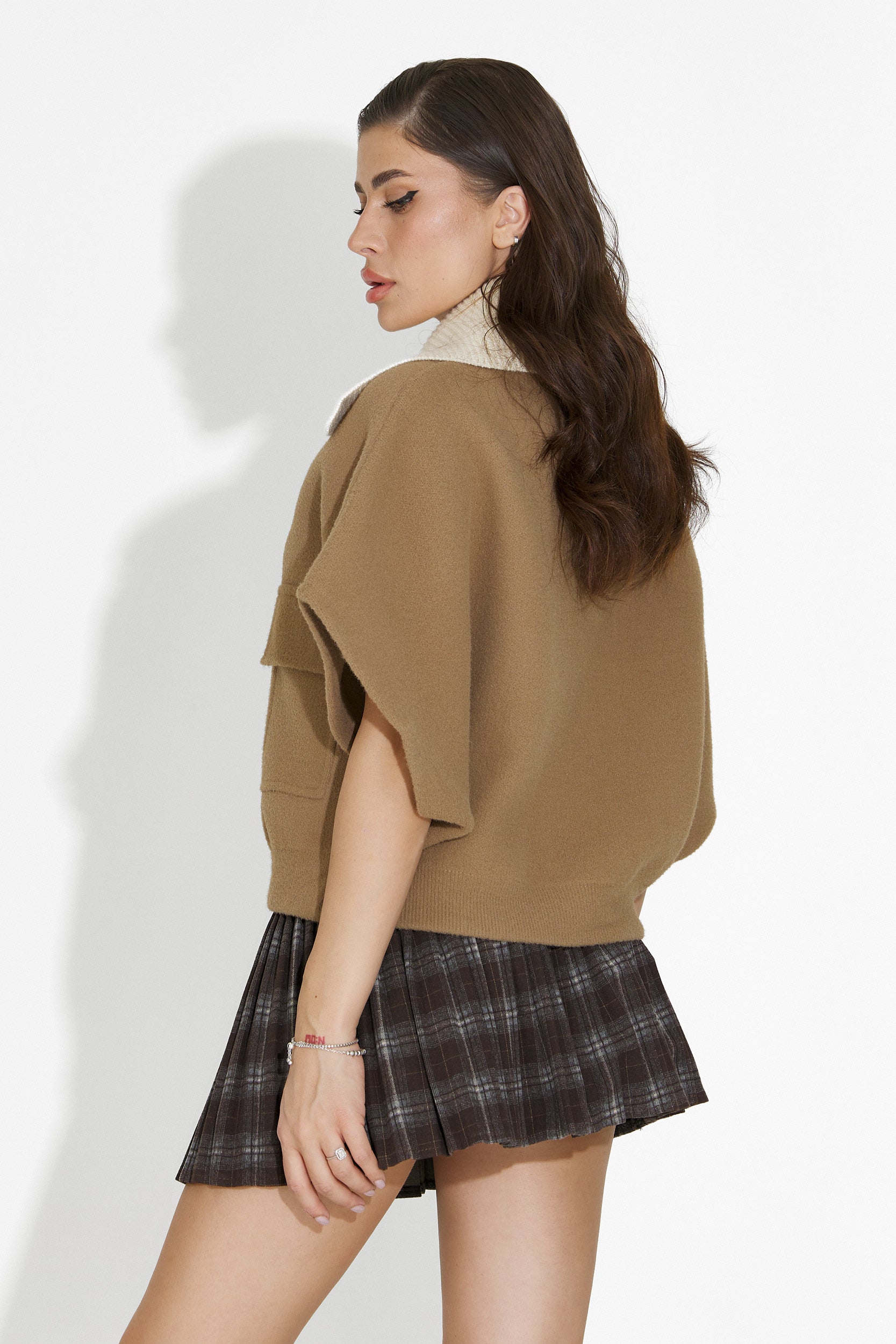 Cariolia Bogas Hétköznapi Barna Női Kabát