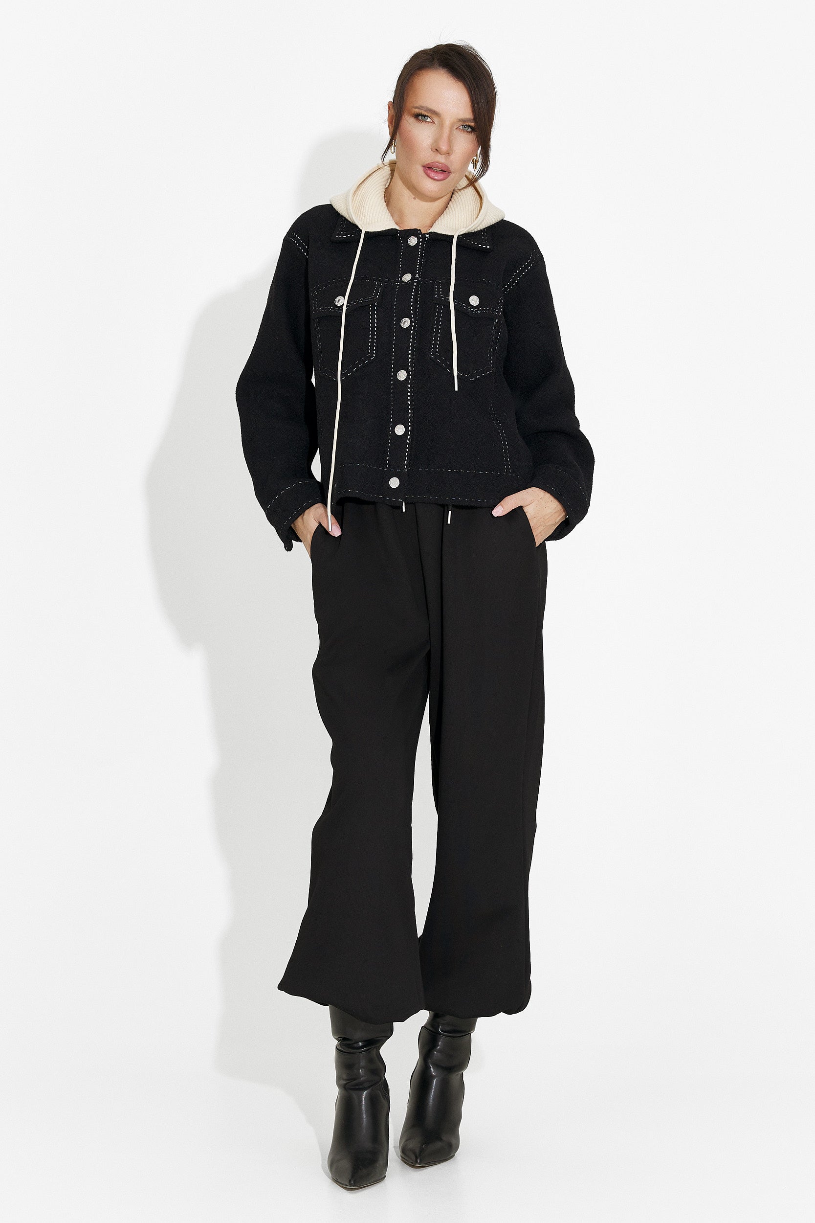 Női fekete alkalmi dzseki Mirtha Bogas