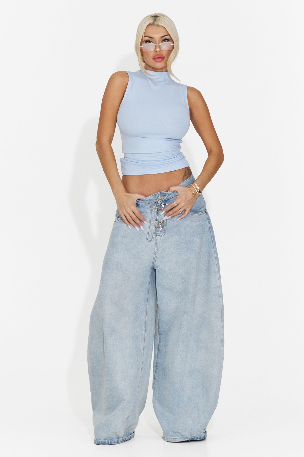 Maiou casual bleu Dorazaria Bogas