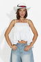 Elodia Bogas fehér női casual top