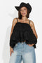 Elodia Bogas fekete női casual top