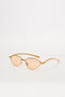 Ochelari dama de soare auriu Lark Bogas