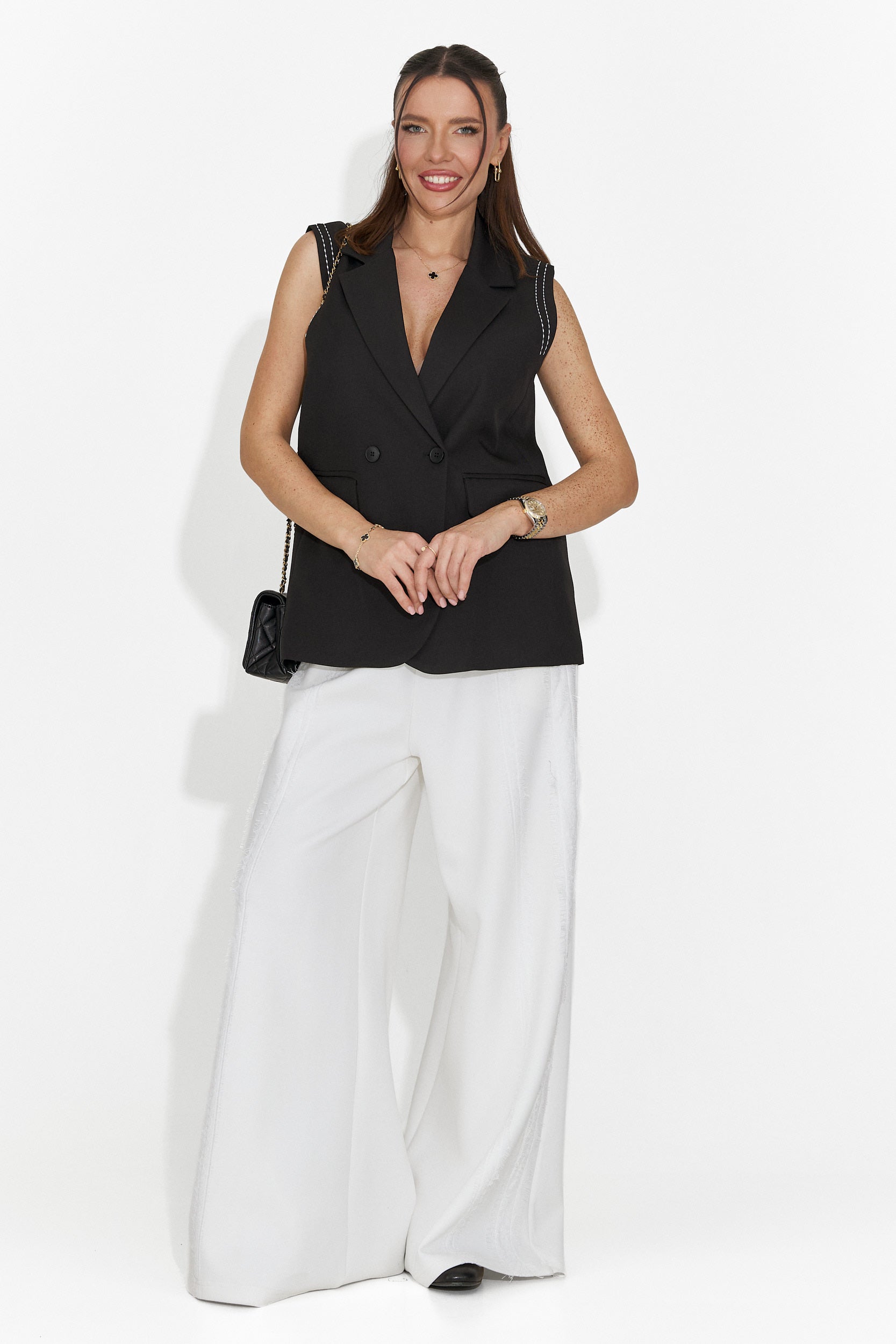 Zarania Bogas Női Hétköznapi Fehér Nadrág