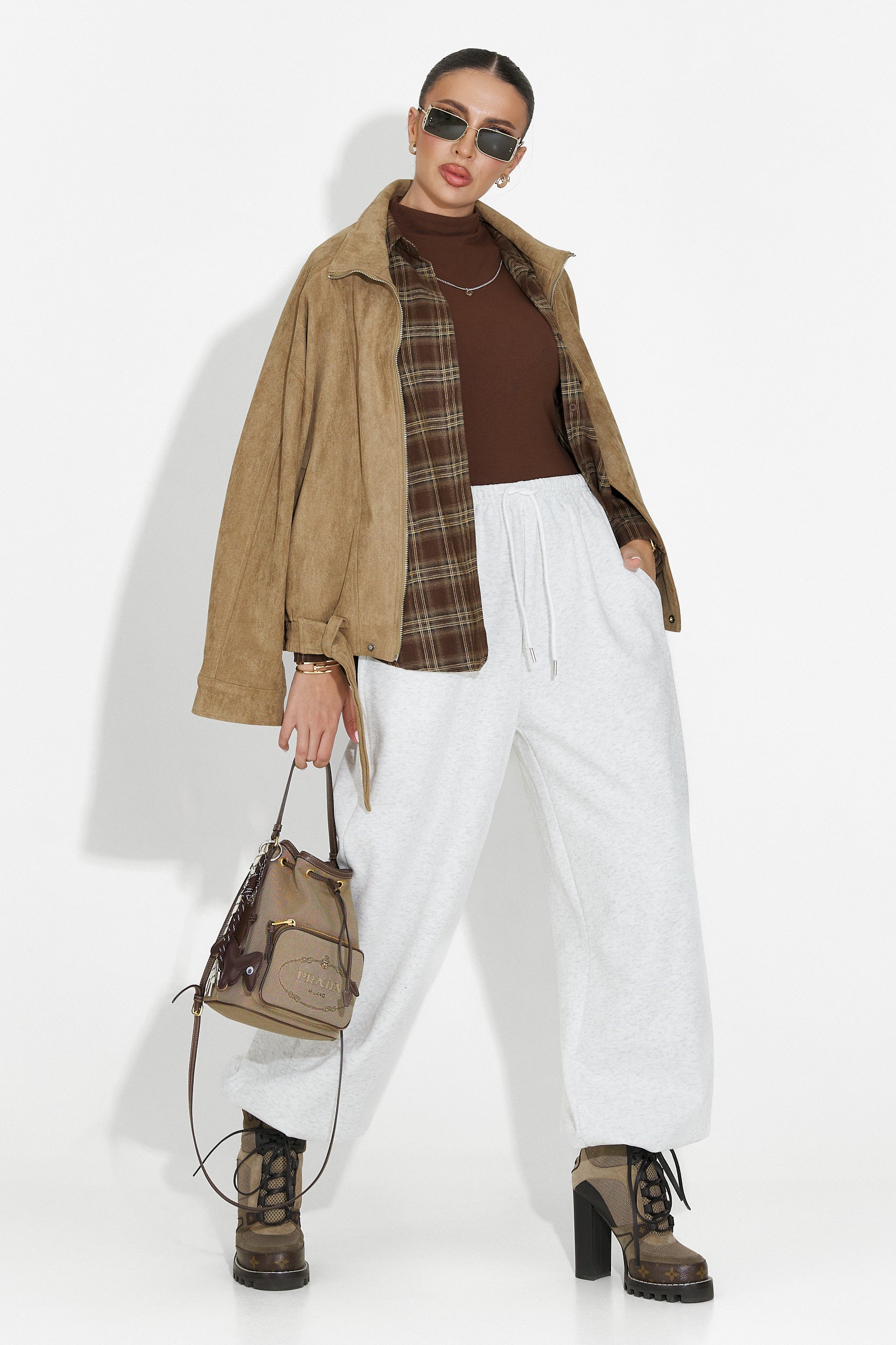 Isoria Bogas Kényelmes Szürke Női Nadrág