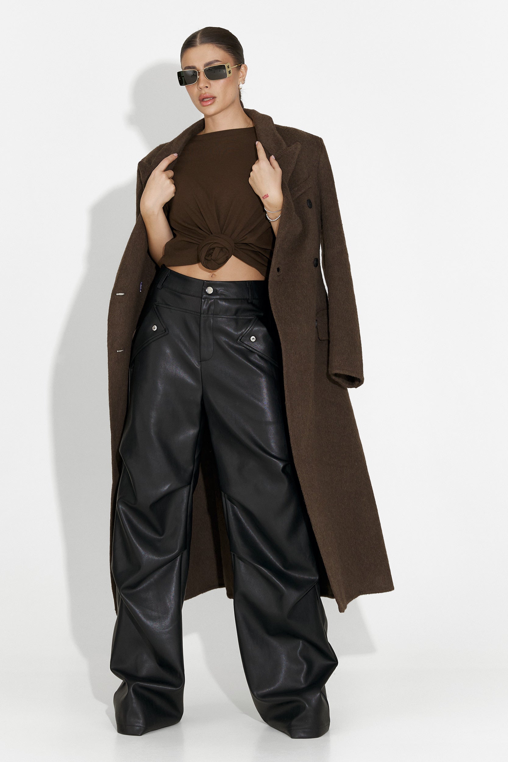 Savelis Bogas Hétköznapi Fekete Női Nadrág