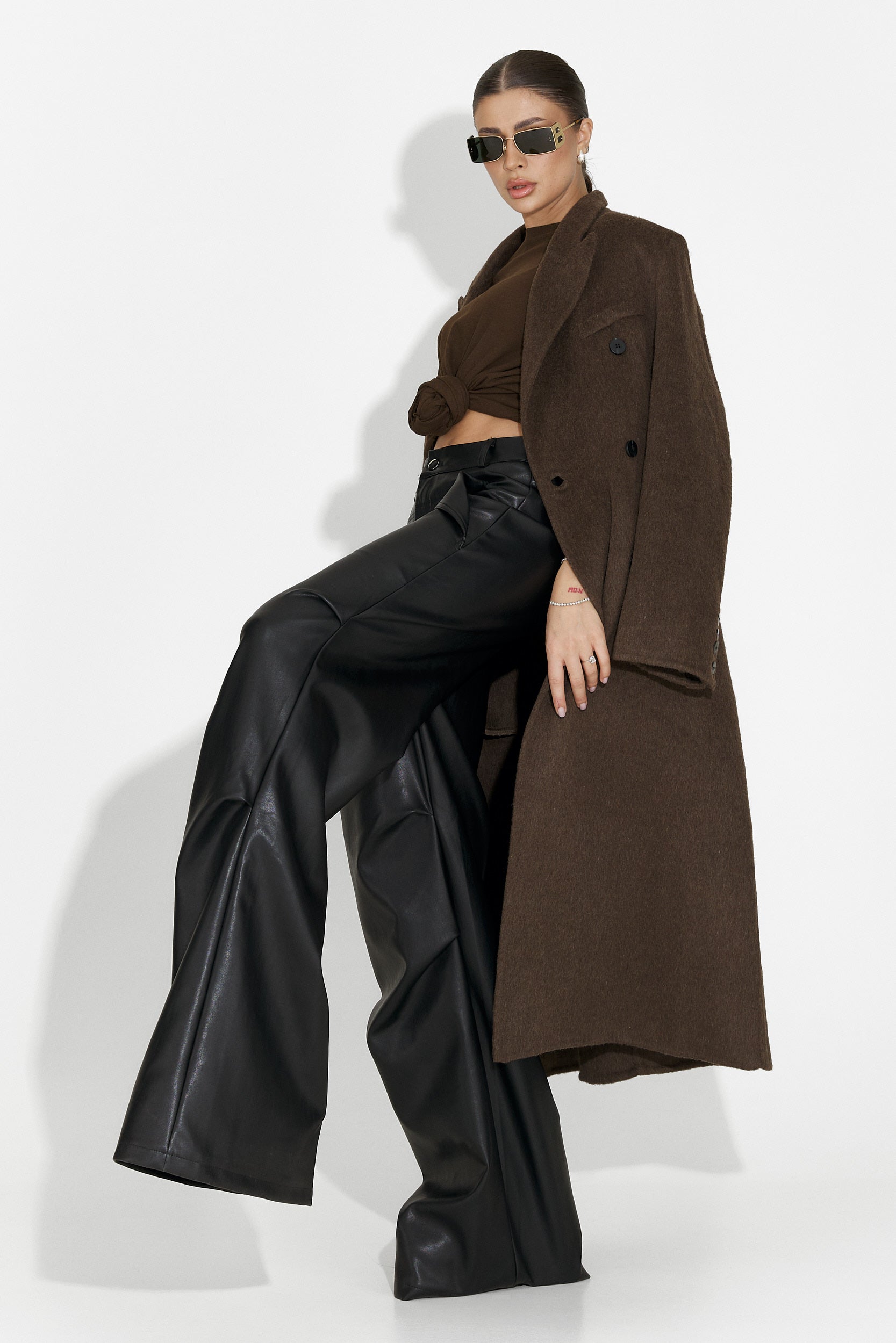 Savelis Bogas Hétköznapi Fekete Női Nadrág