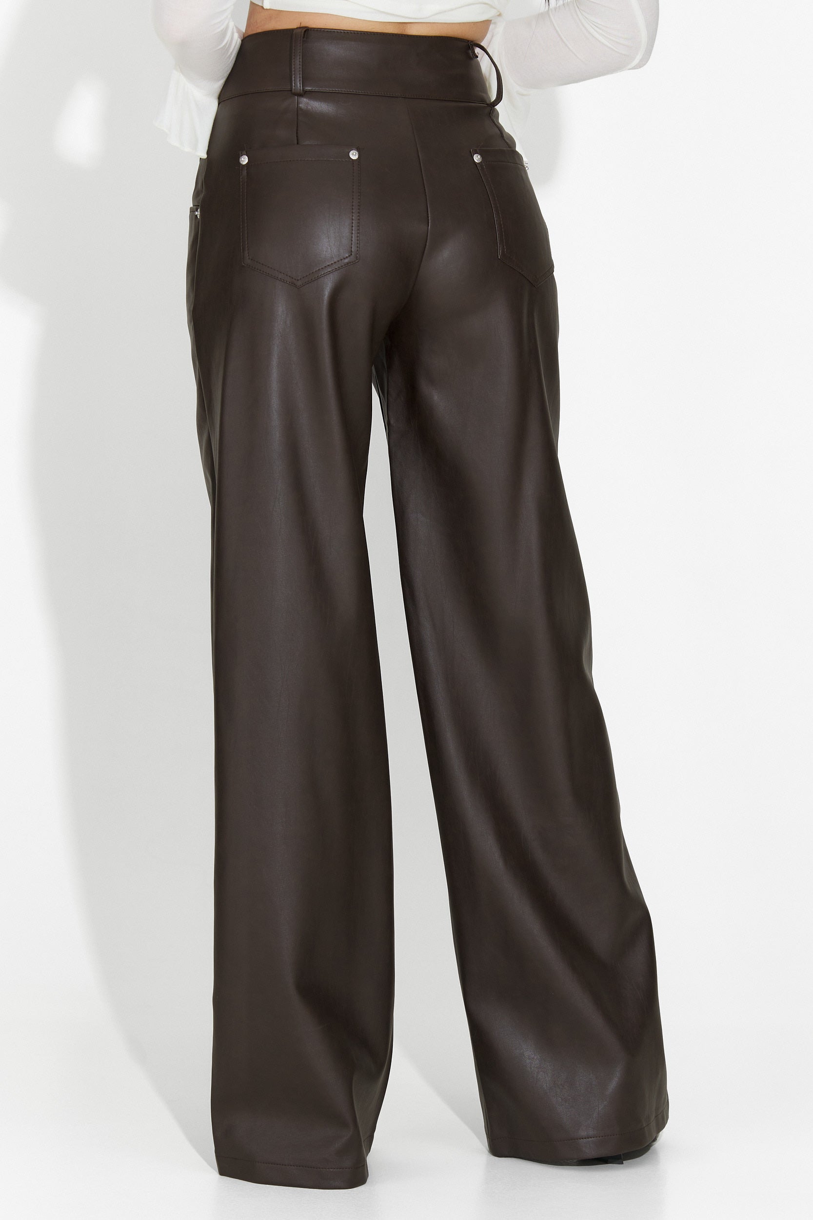 Elegáns barna női nadrág Clorina Bogas