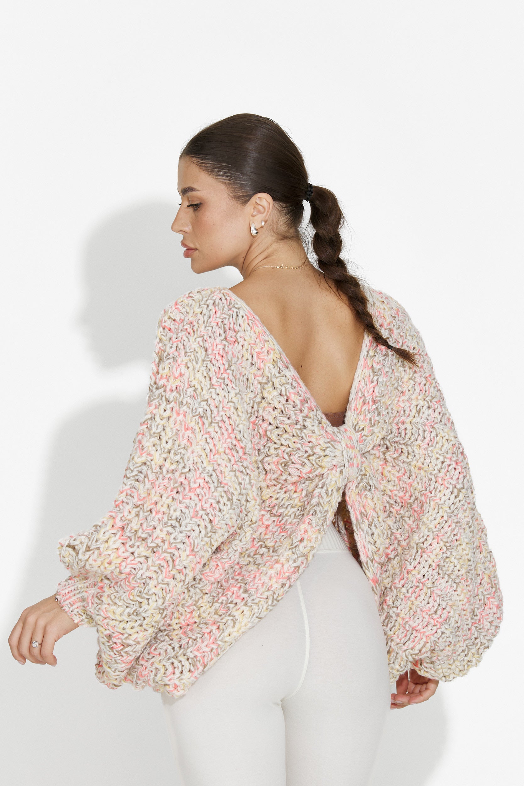 Miralis Bogas Lazac Rózsaszín Női Pulóver