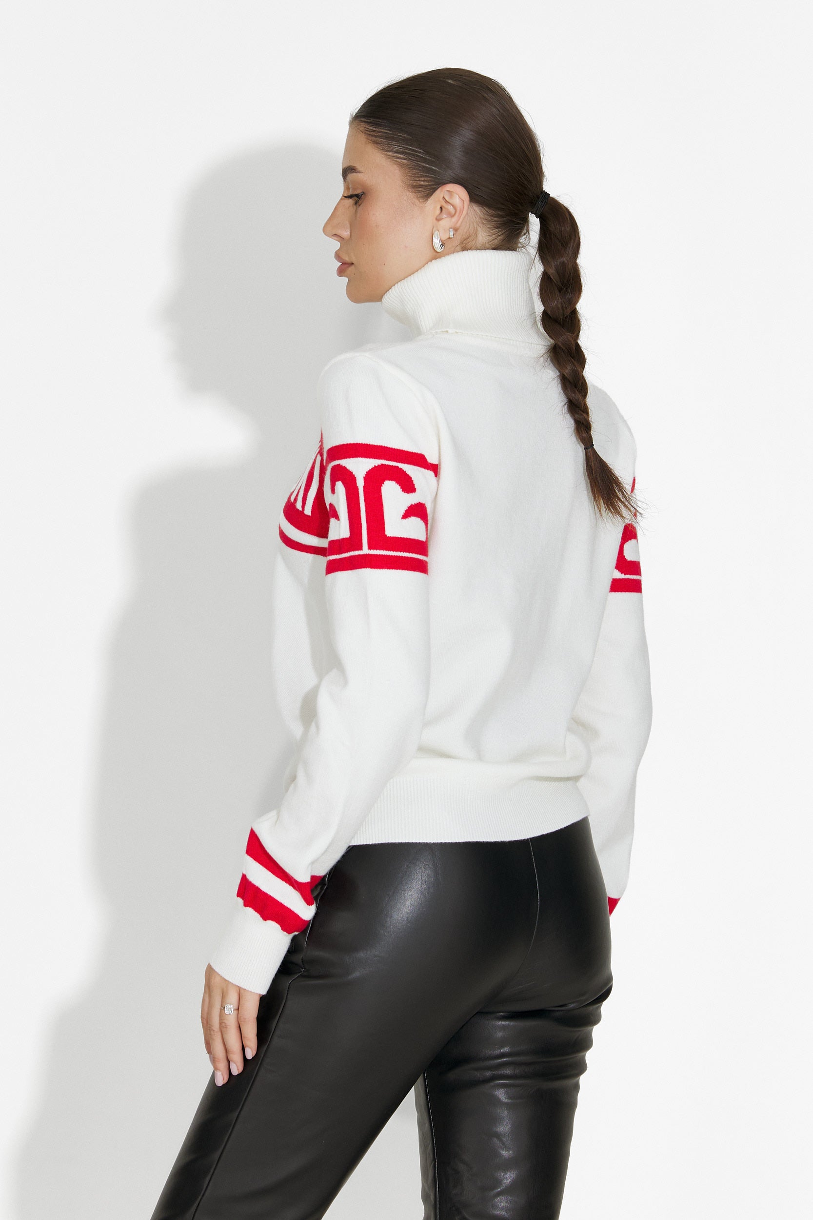 Zaleris Bogas Fehér Női Sí Pulóver