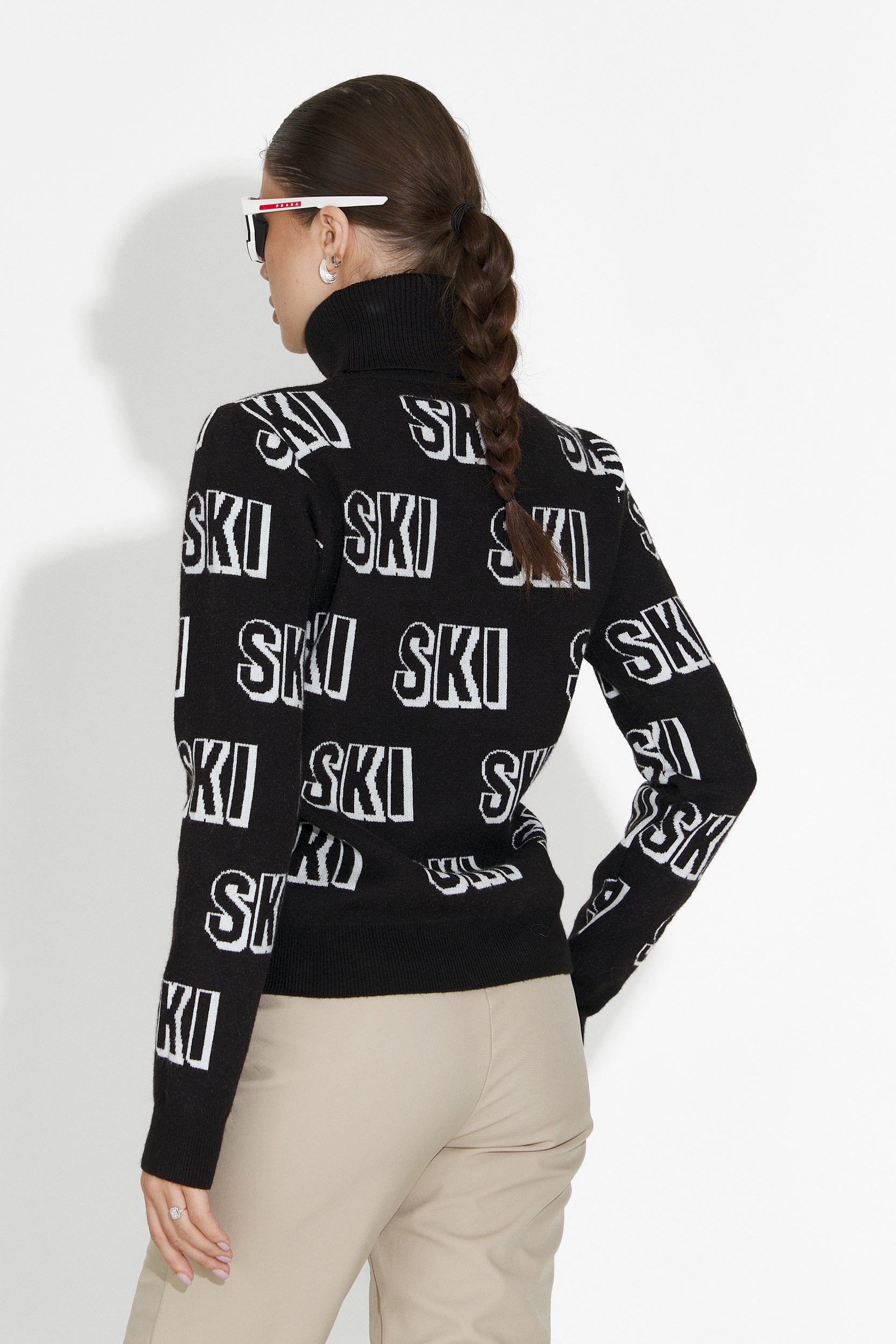 Női fekete Caresia Bogas sípulóver