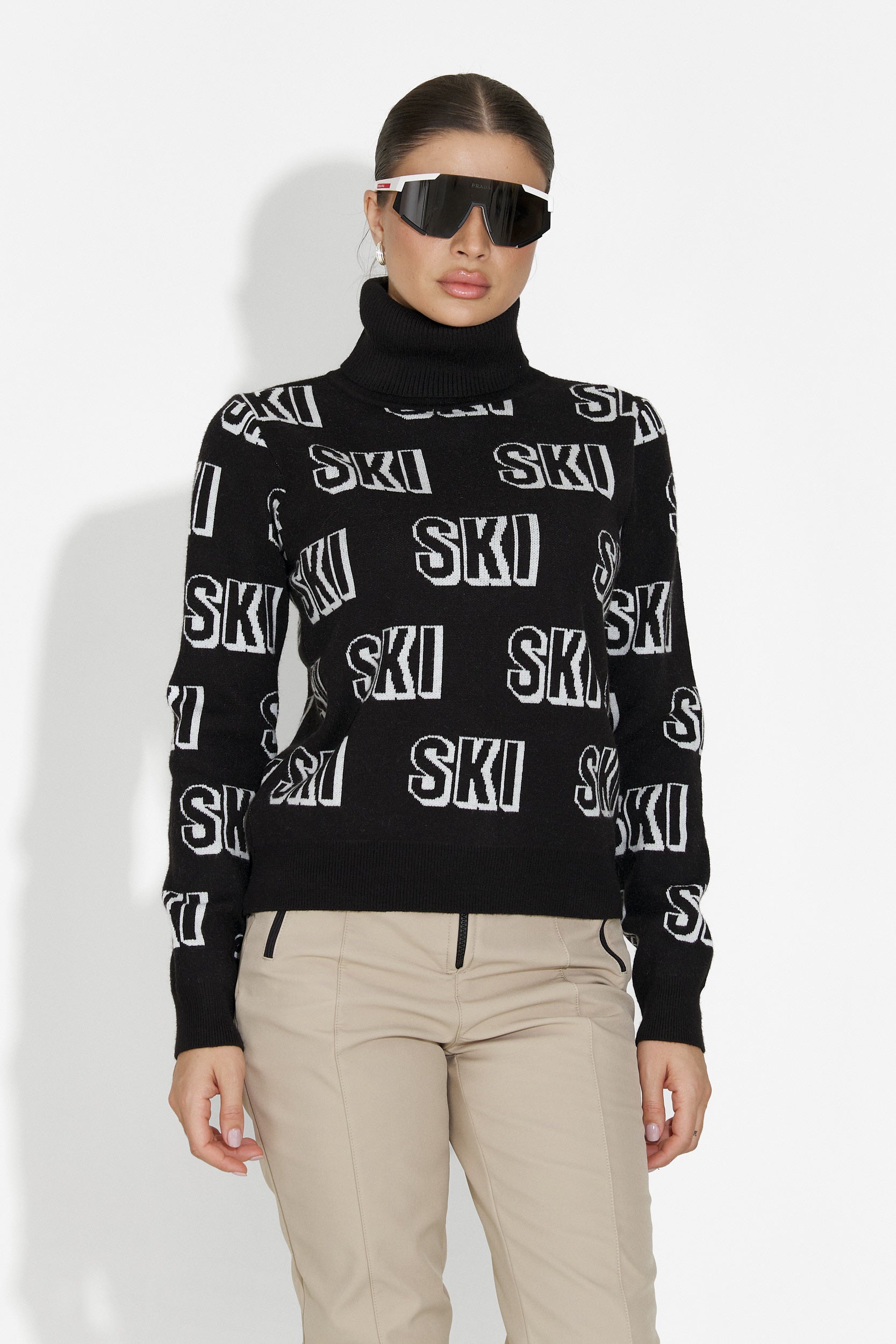 Női fekete Caresia Bogas sípulóver