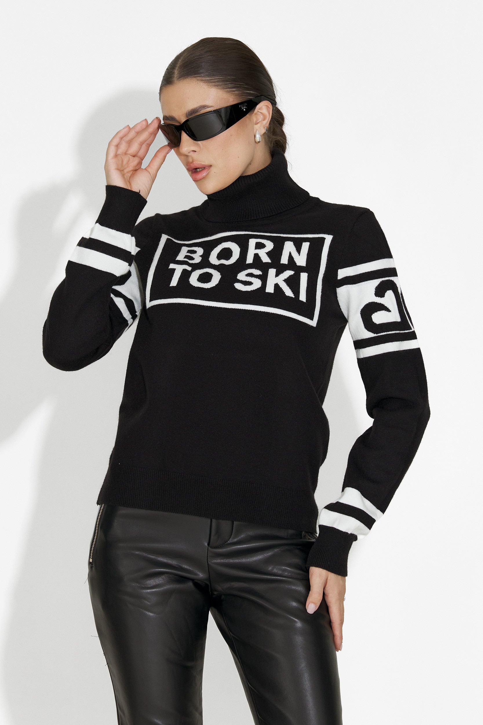 Delyra Bogas Fekete Női Sí Pulóver