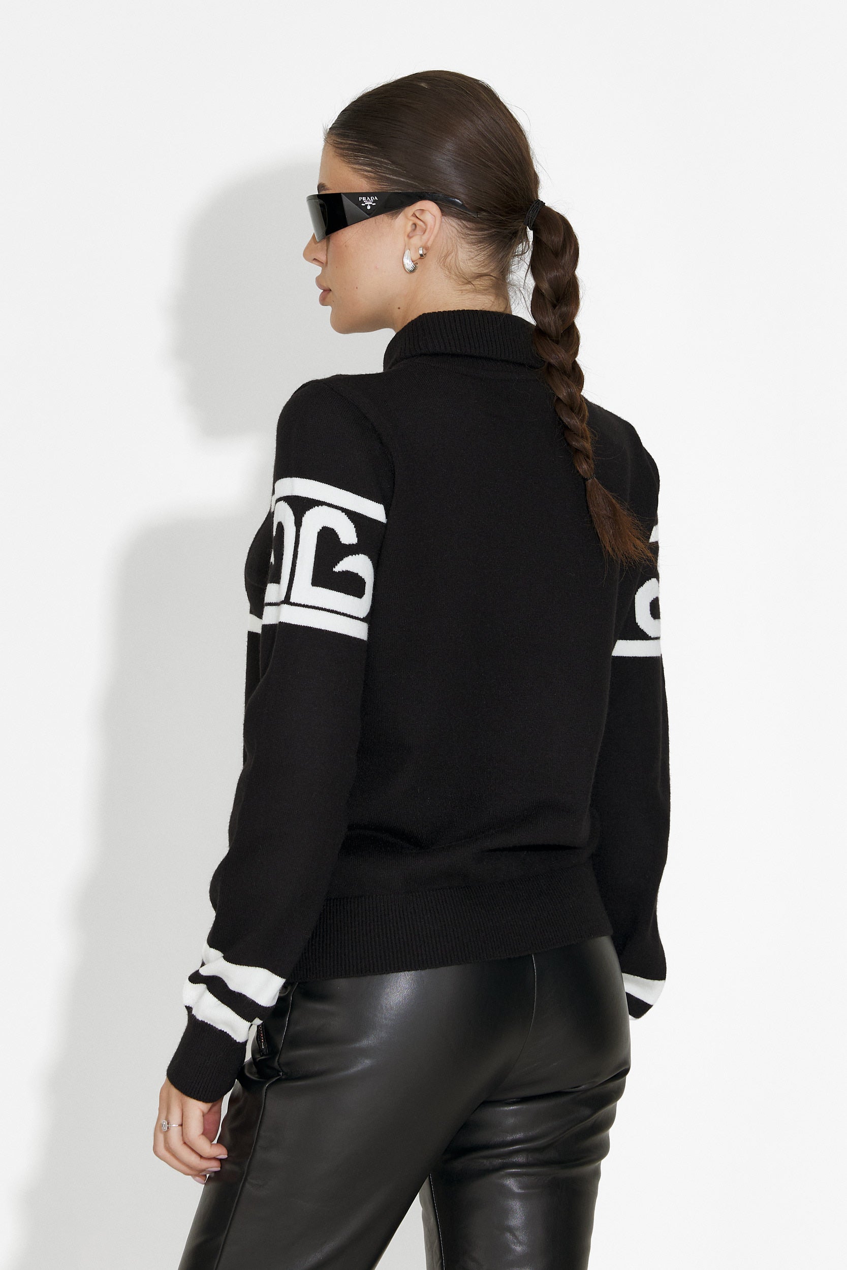 Lanaki Bogas Fekete Sí Pulóver Nőknek