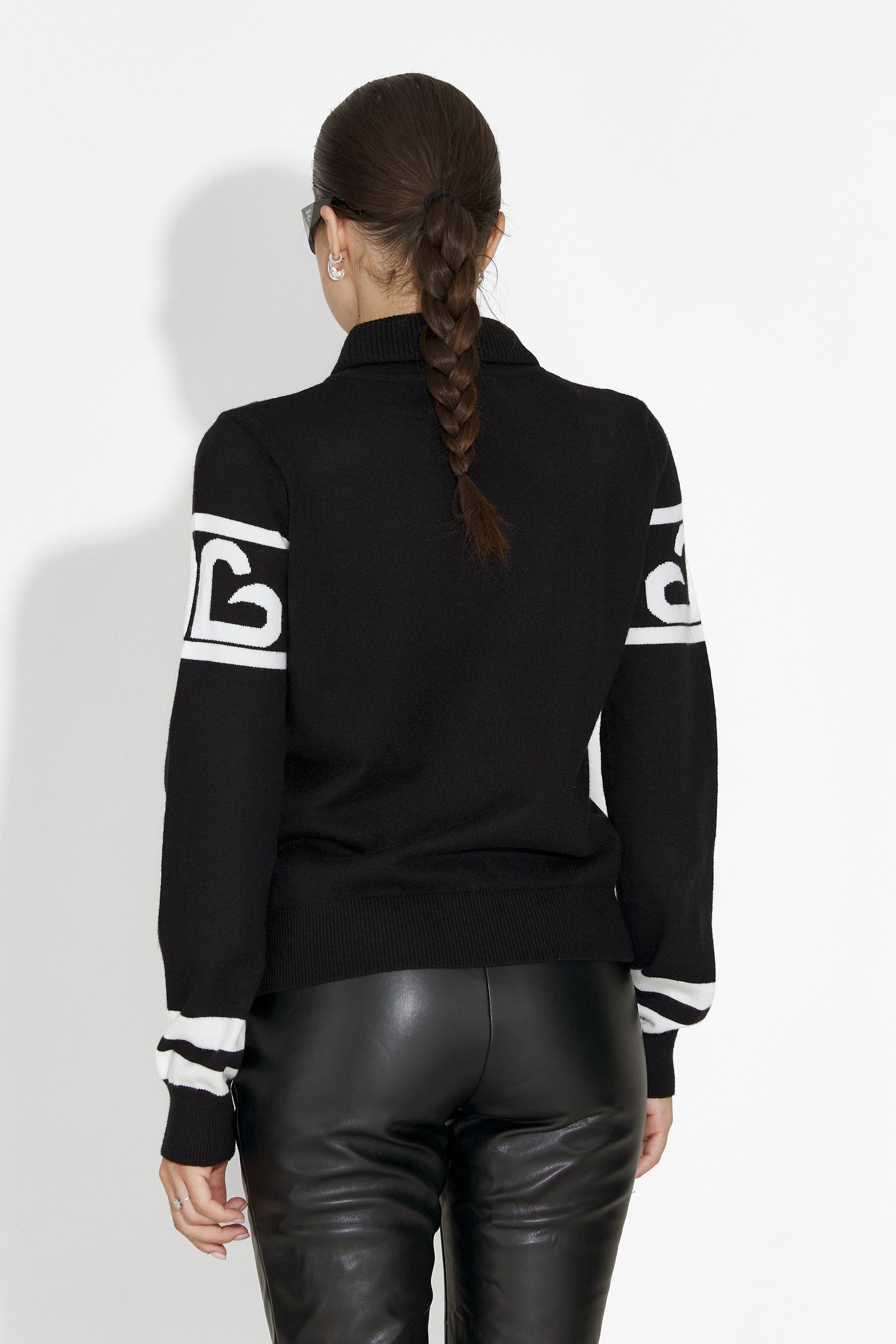 Lanaki Bogas Fekete Sí Pulóver Nőknek