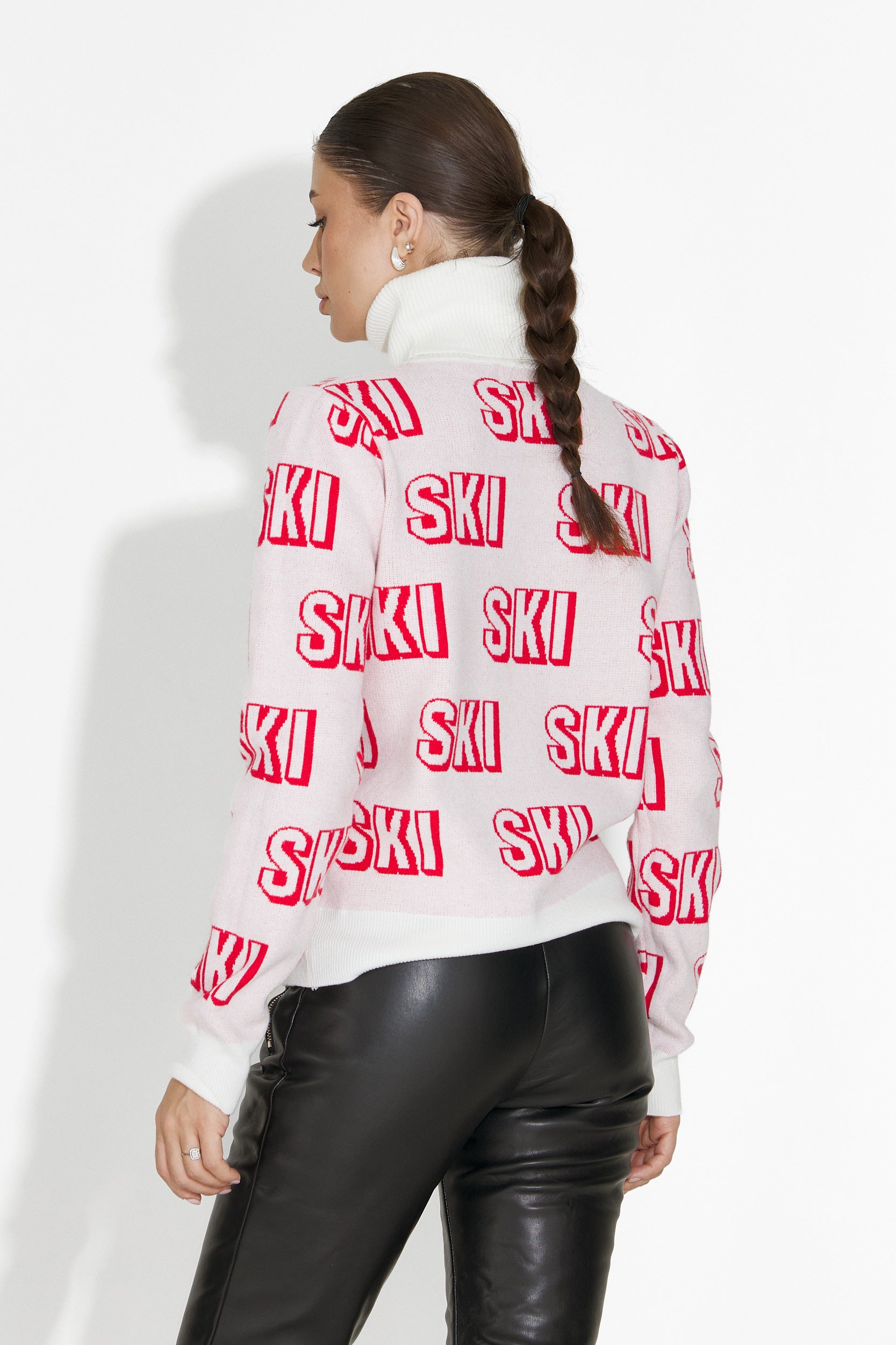 Női fehér Caresia Bogas sípulóver