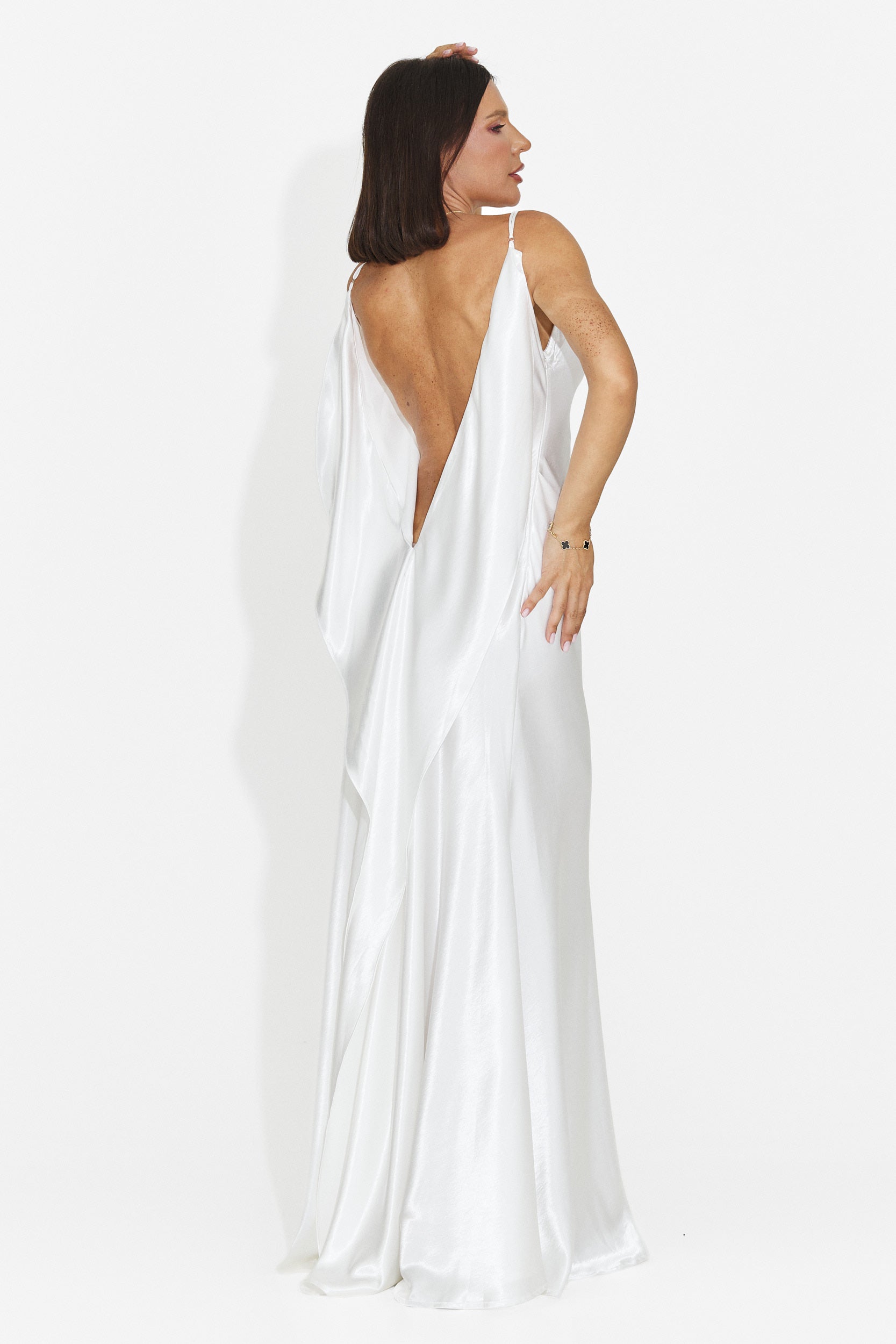 Rochie dama lunga alba Inventy Bogas