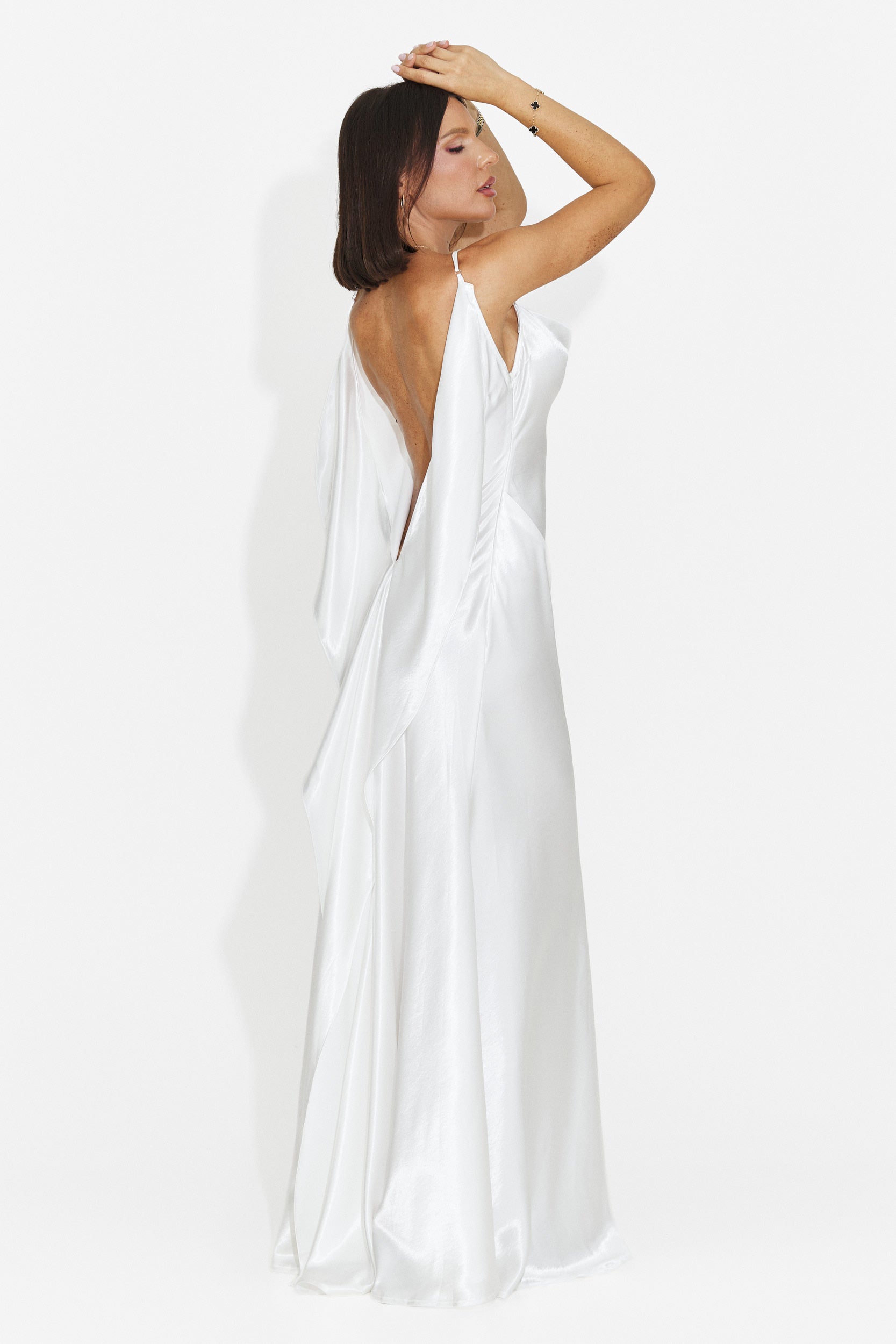 Rochie dama lunga alba Inventy Bogas