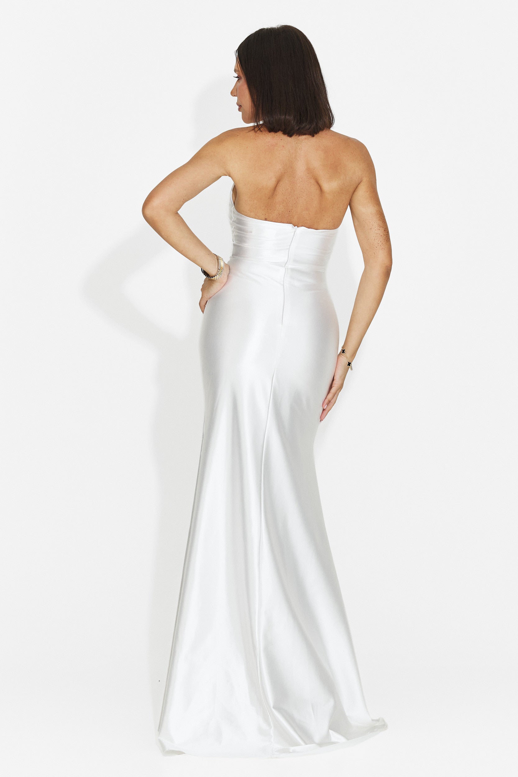 Rochie dama lunga alba Jorima Bogas