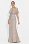 Rochie dama lunga bej Irmgard Bogas