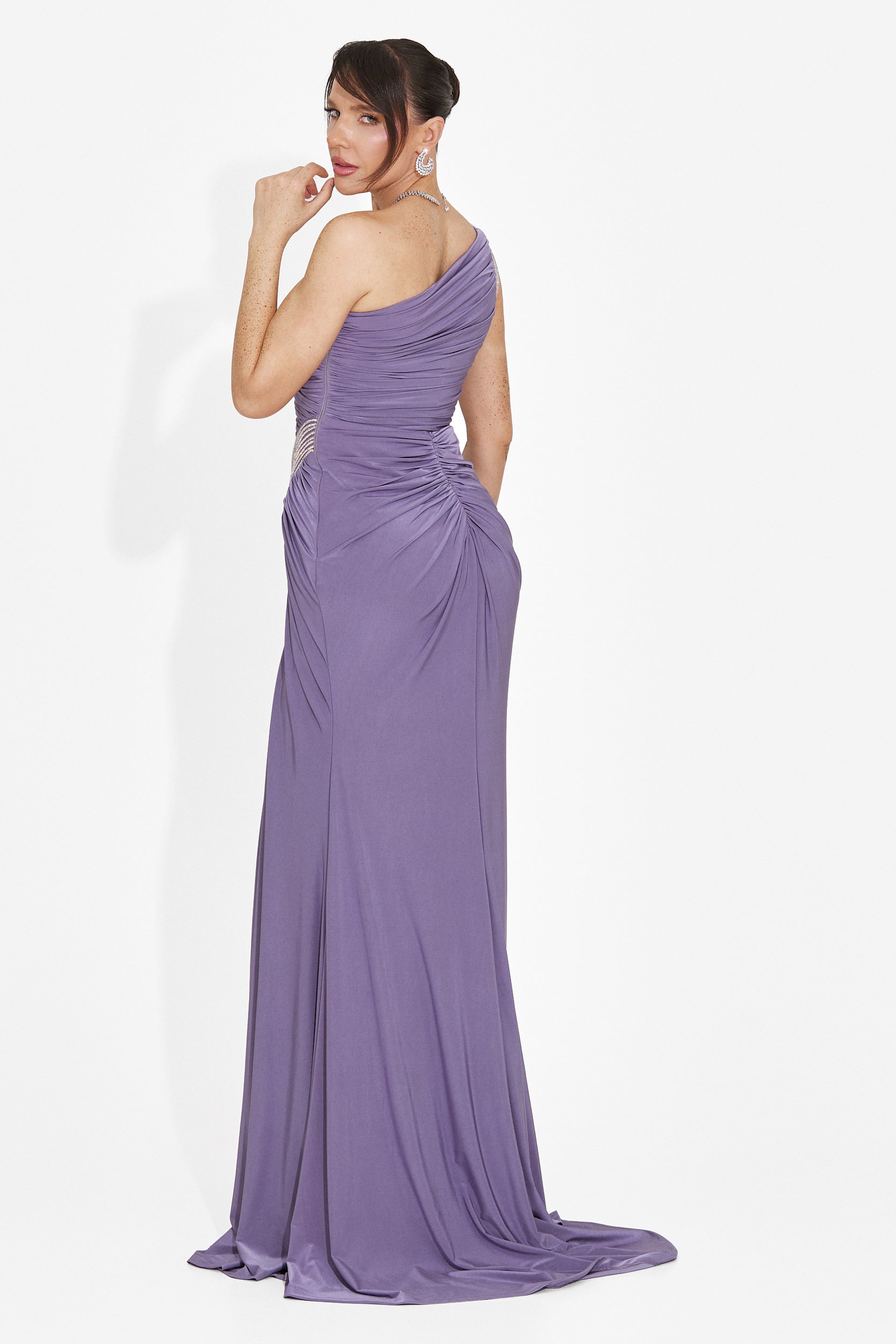 Rochie dama lunga lila Ferela Bogas