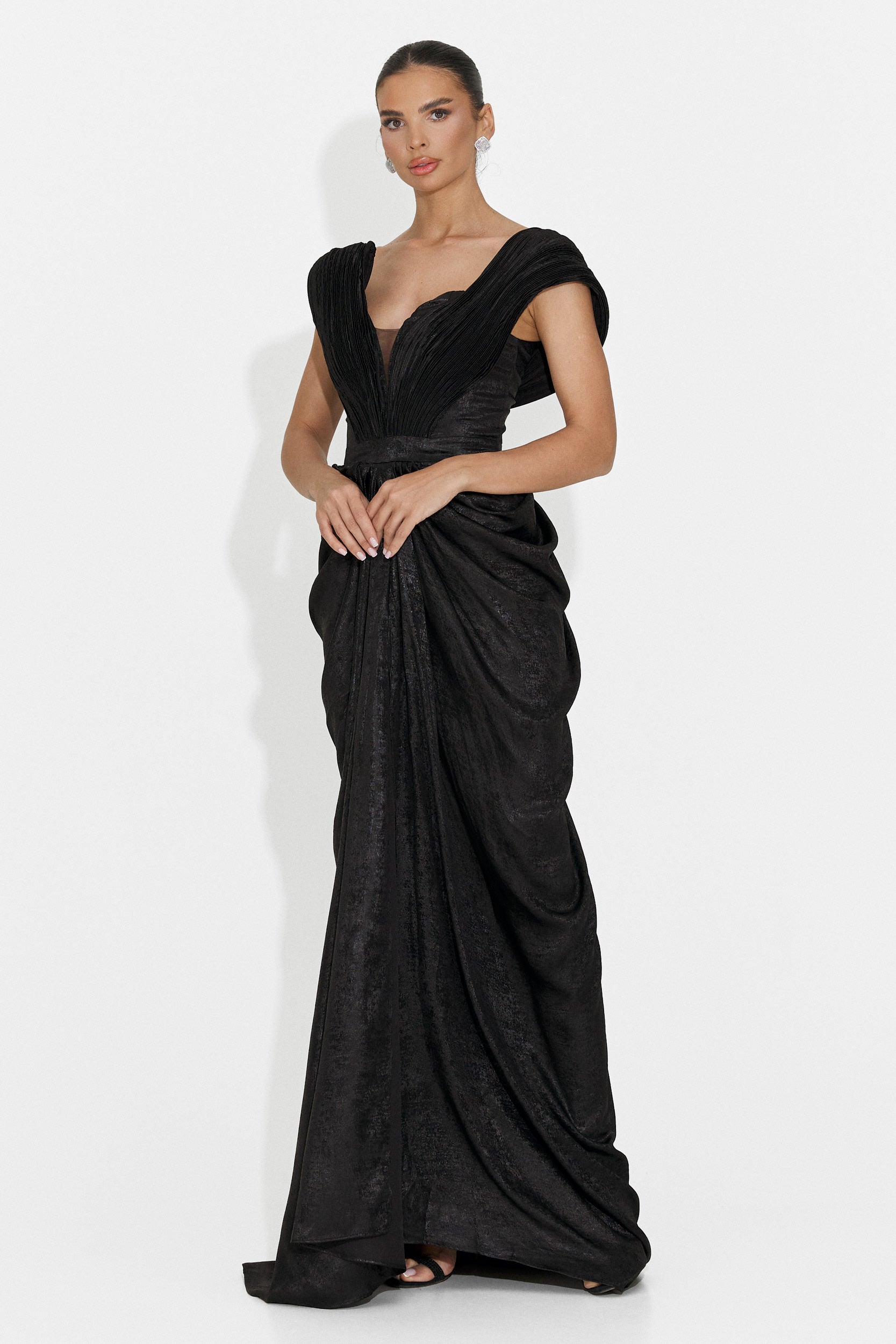 Rochie dama lunga neagra Becker Bogas