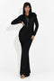 Hosszú fekete női ruha Briania Bogas
